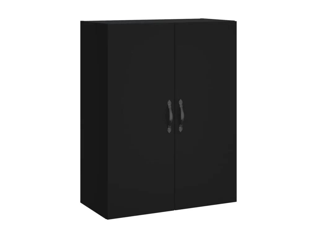 Armario de pared Habitarluz de ingeniería negro 69.5x34x90 cm 98821TCEA