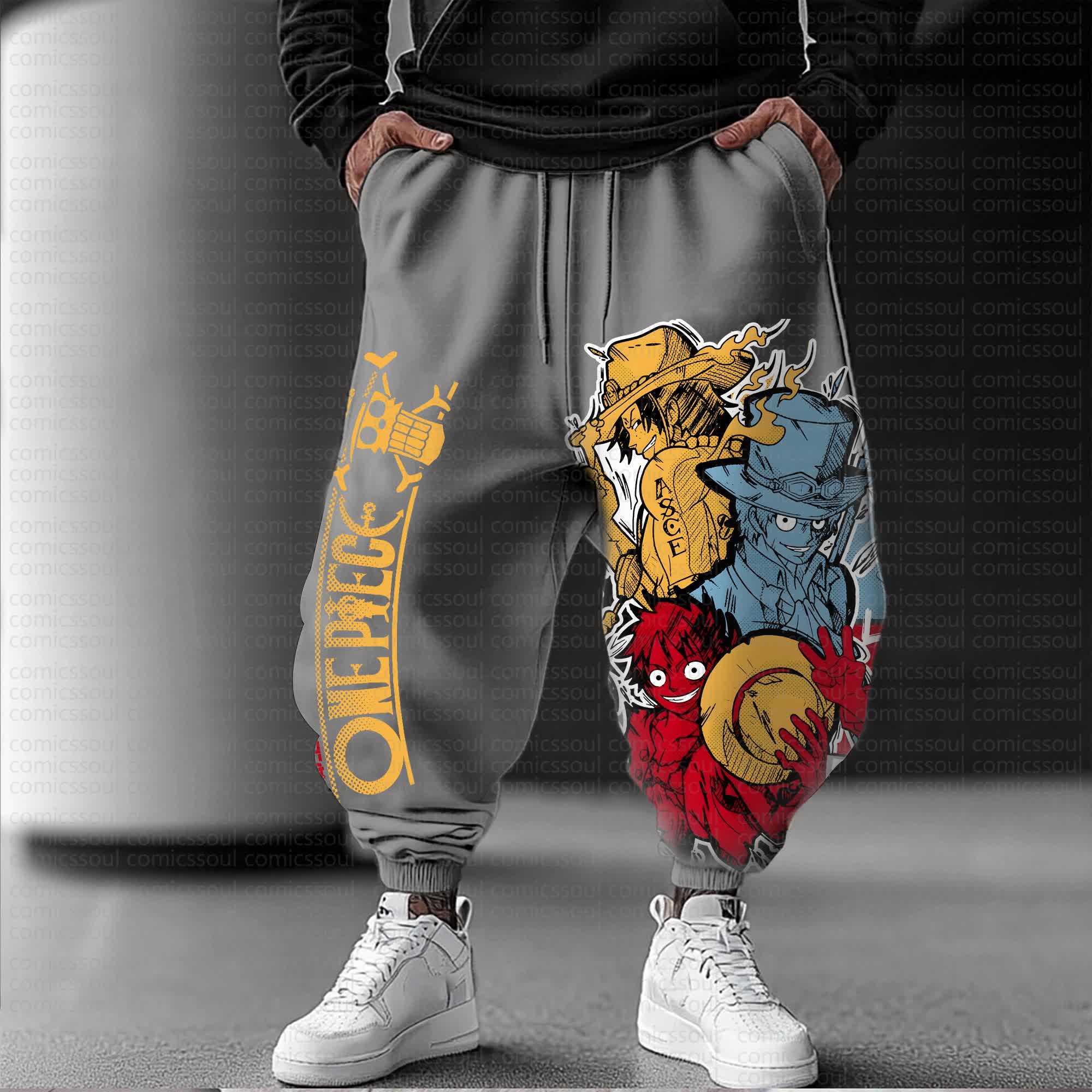 Unisex Anime Inspired Vintage Pants丨Comicssoul