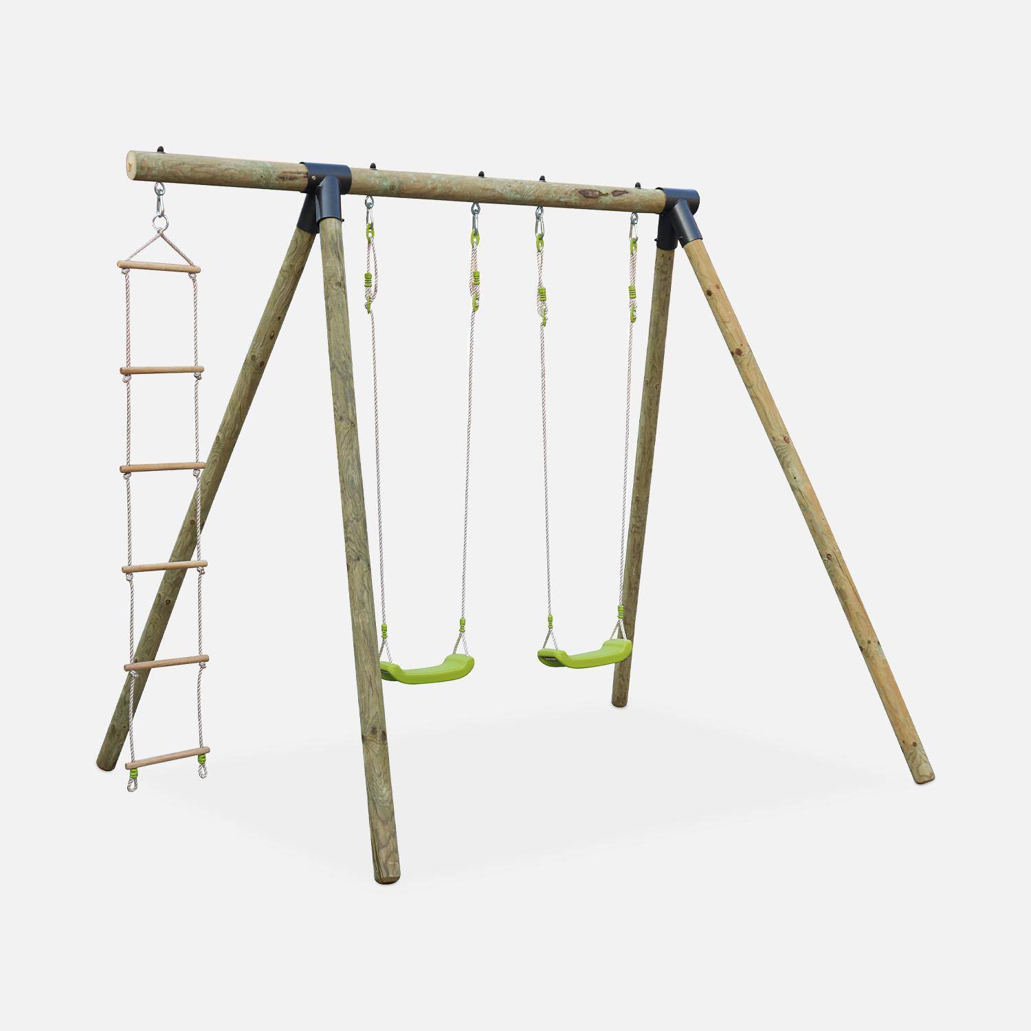 Mistral - Área de juegos columpios, escalera de cuerda
