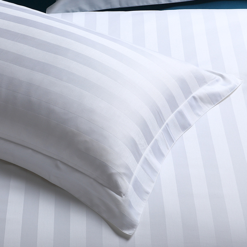 5 Star Hotel Luxury Bedding Set 100% Cotton High GSM Jacquard Solid Color for Hotel Motel