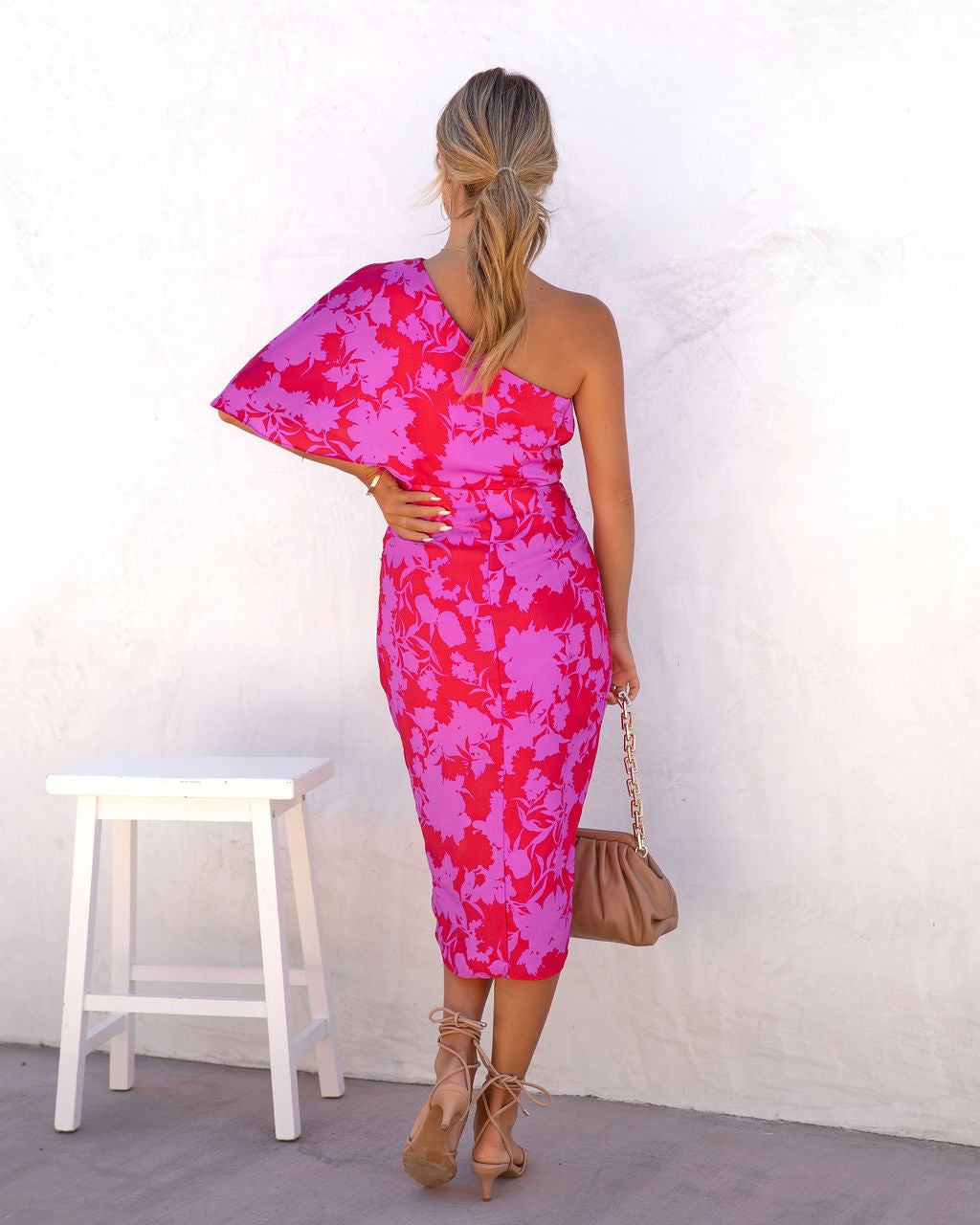 Addicted To Love One Shoulder Midi Dress - FINAL SALE - Se7enfashion