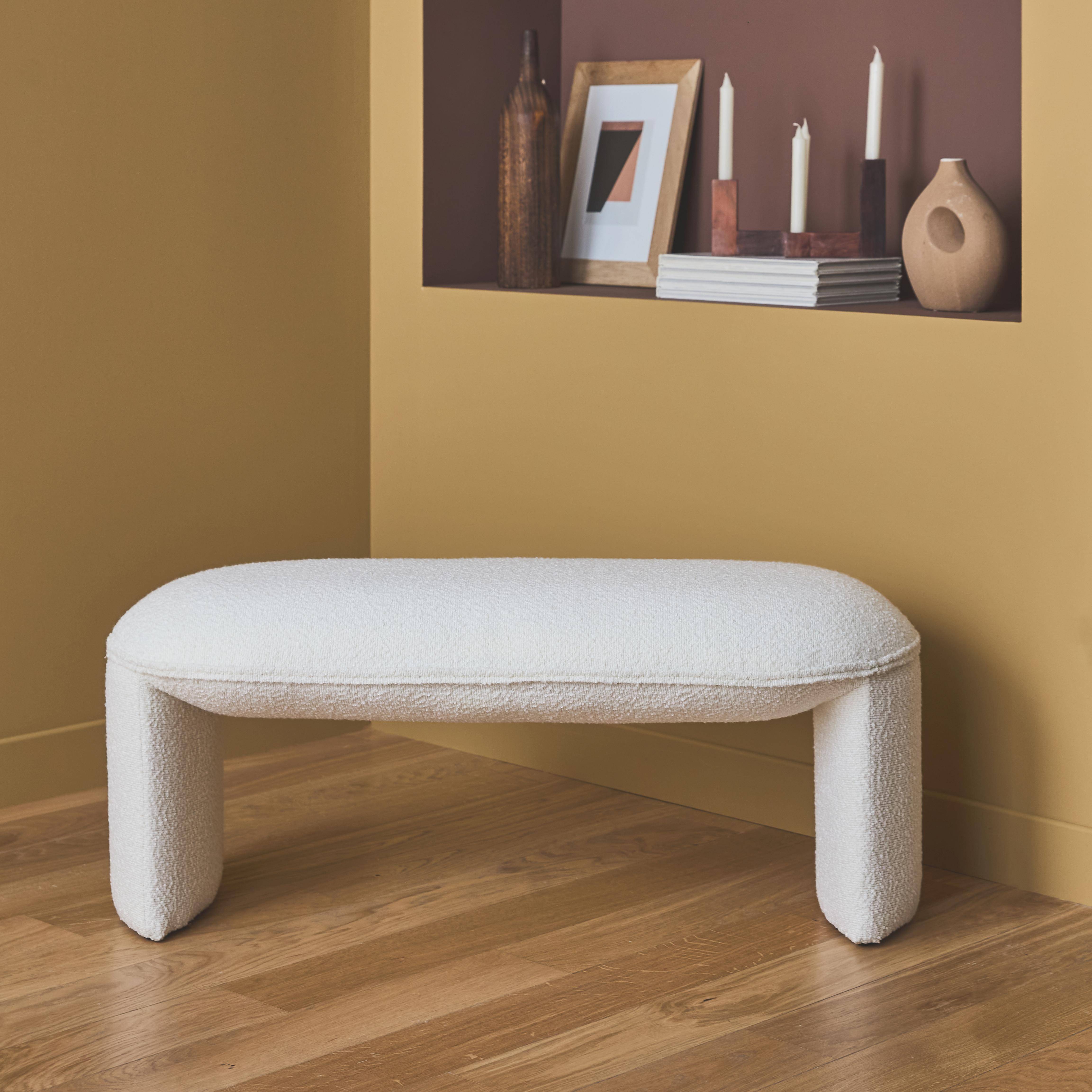 Shawn - Banco pie de cama estilo borreguito