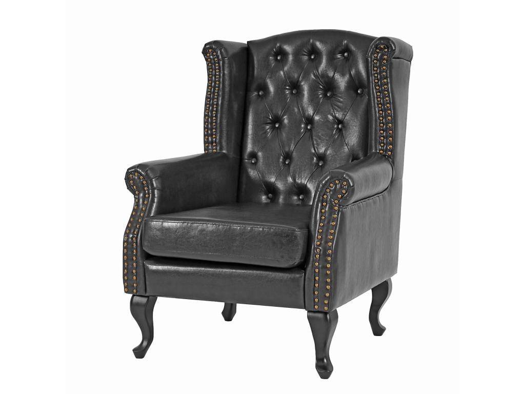 Sillón reclinable Oxford - negro sin otomana