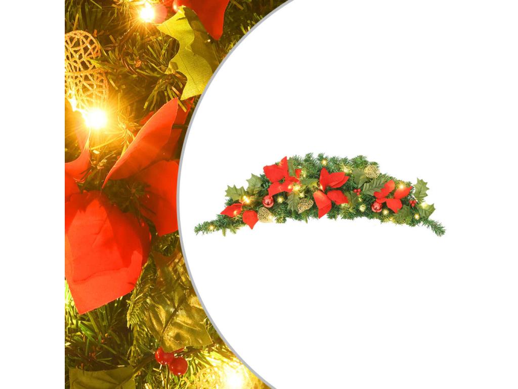 Arco navideño con luces LED Verde 90 cm PVC