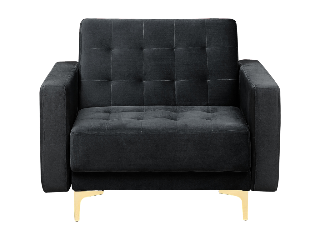 Sillón Confortzx Terciopelo Negro