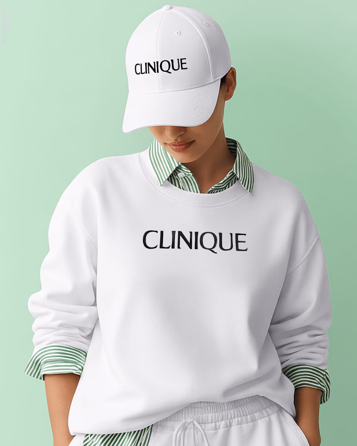 Limited Edition Clinique Sweatshirt in White