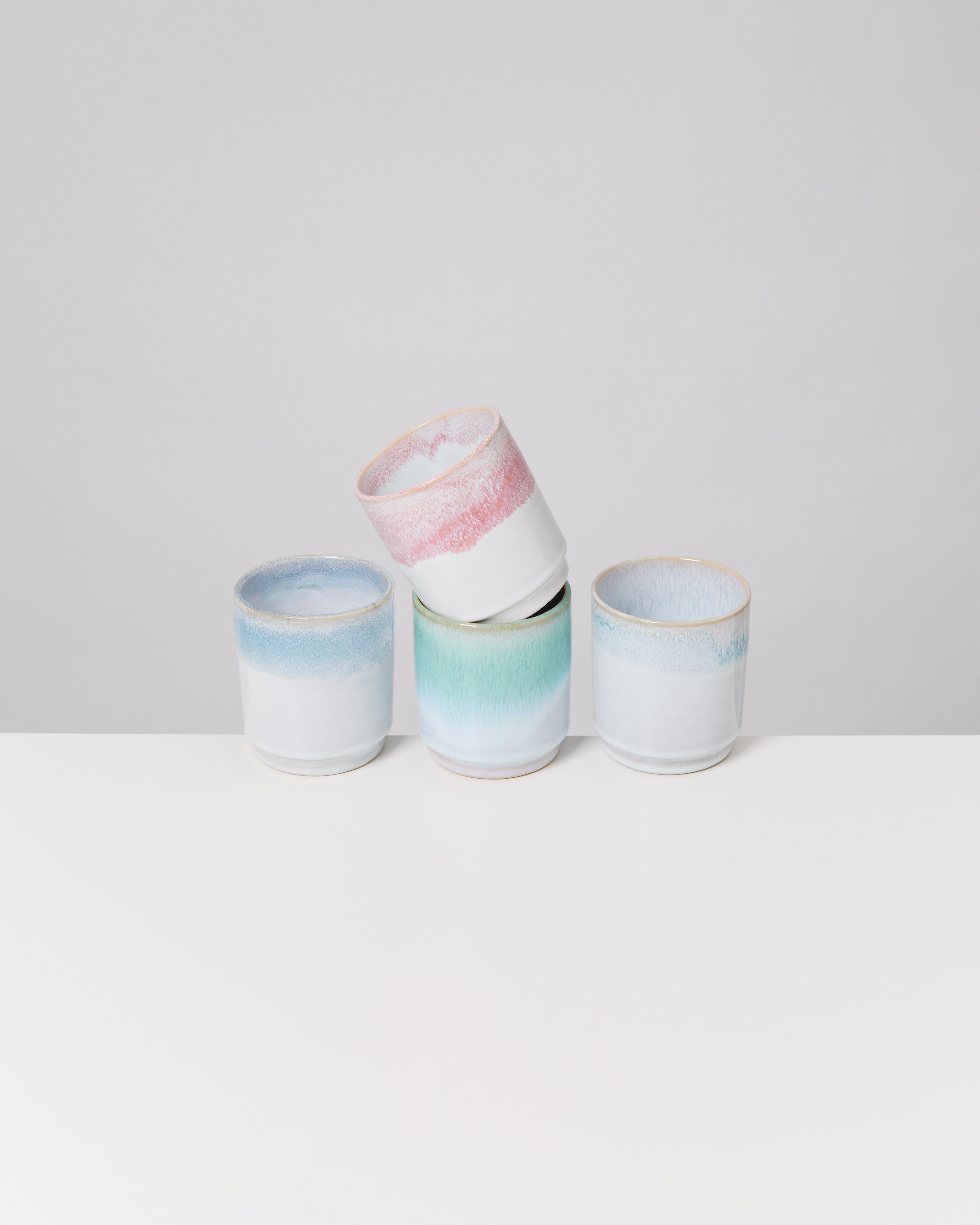 Cordoama Becher groß Soft Ombré mix 4er-Set