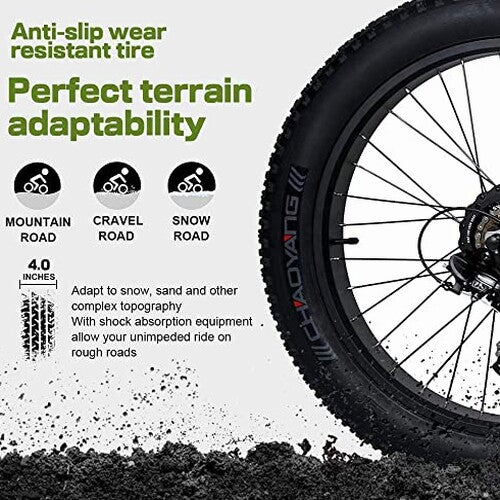 ECOTRIC Adult Electric Bike 26 x 4.0 in Fat Tires, 750W, 48V 13AH - Hammer - Image 4 ECOTRIC Adult Electric Bike 26 x 4.0 in Fat Tires, 750W, 48V 13AH - Hammer - Image 4