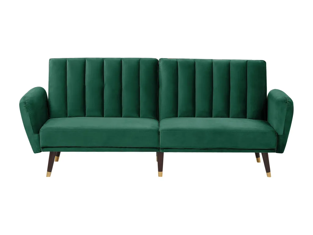 Sofá cama Decoencanto Verde esmeralda Terciopelo