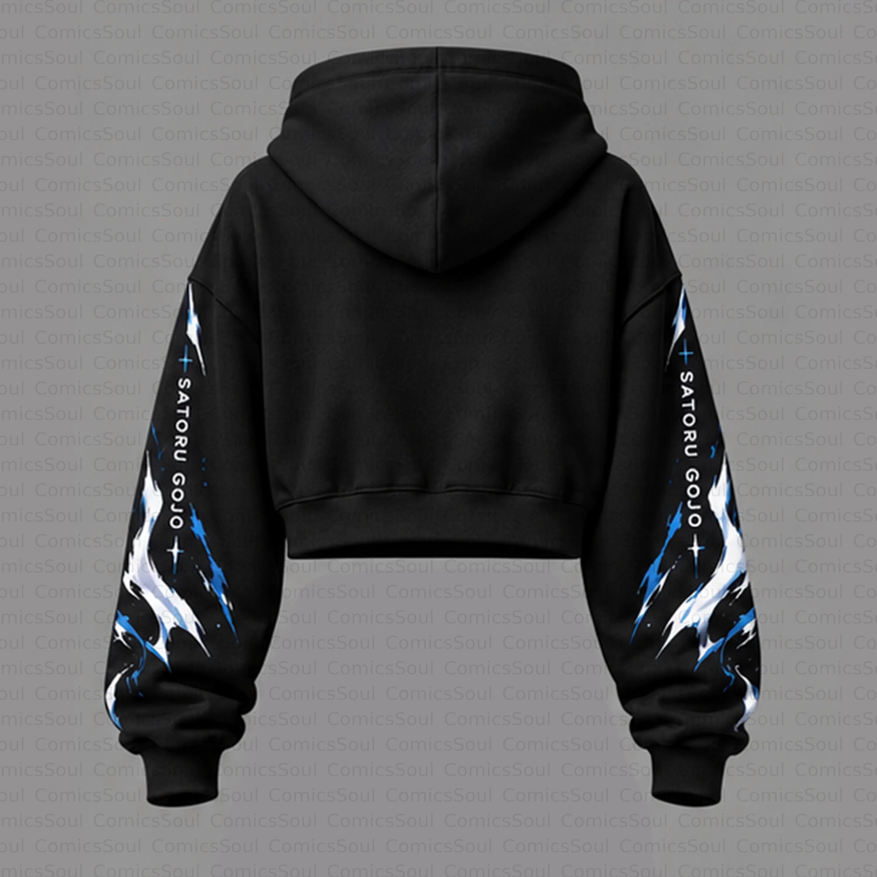 Jujutsu Kaisen Cropped Long Sleeve Hoodie & High Waist Jogger Pants Two Piece TeeThreads Sustain the Scene with Custom Apparel