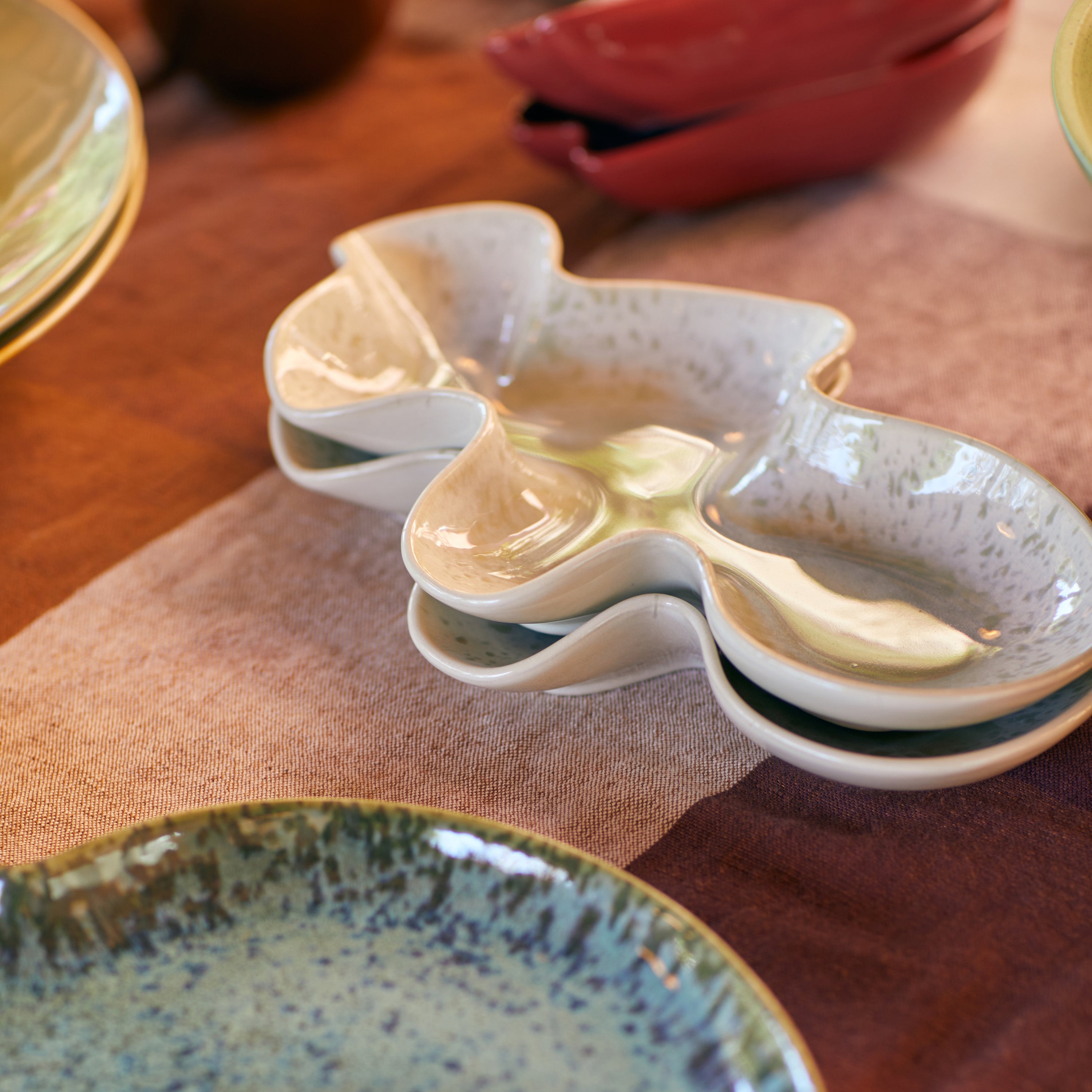 HKliving Shell Serveerschaal - Oyster