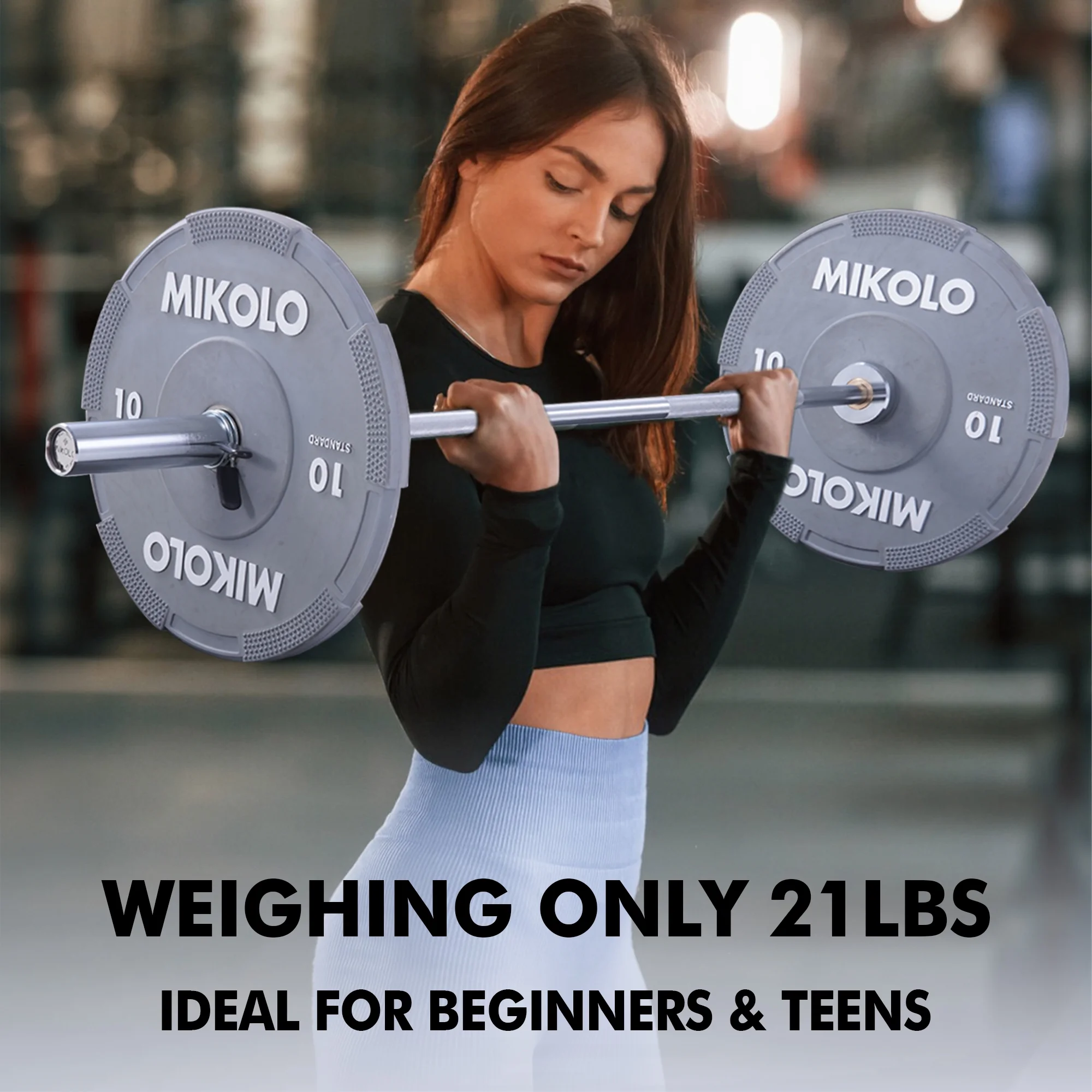 Mikolo 7ft Olympic Barbell, Barbell for Weightlifting and Powerlifting 45lb, Olympic Bar for 1500lbs Capacity, Weight Bar Fit 2-?Standard Weights - Image 47