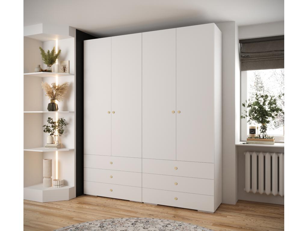 Abodeia 2 armario con puertas batientes 236 - 7/200/47