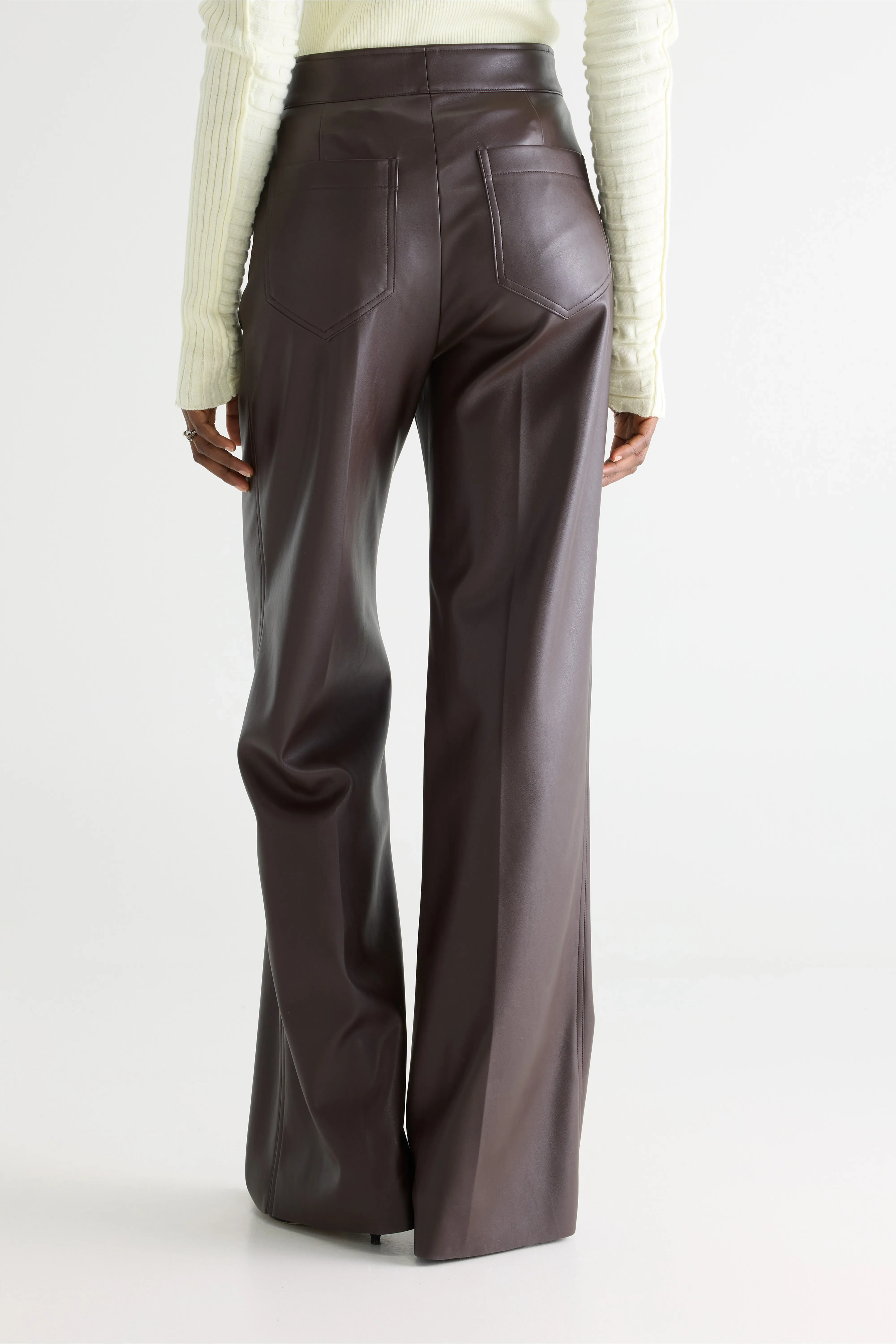 Bellerose Vinj faux-leather trousers (261 / W / DARK ROAST)