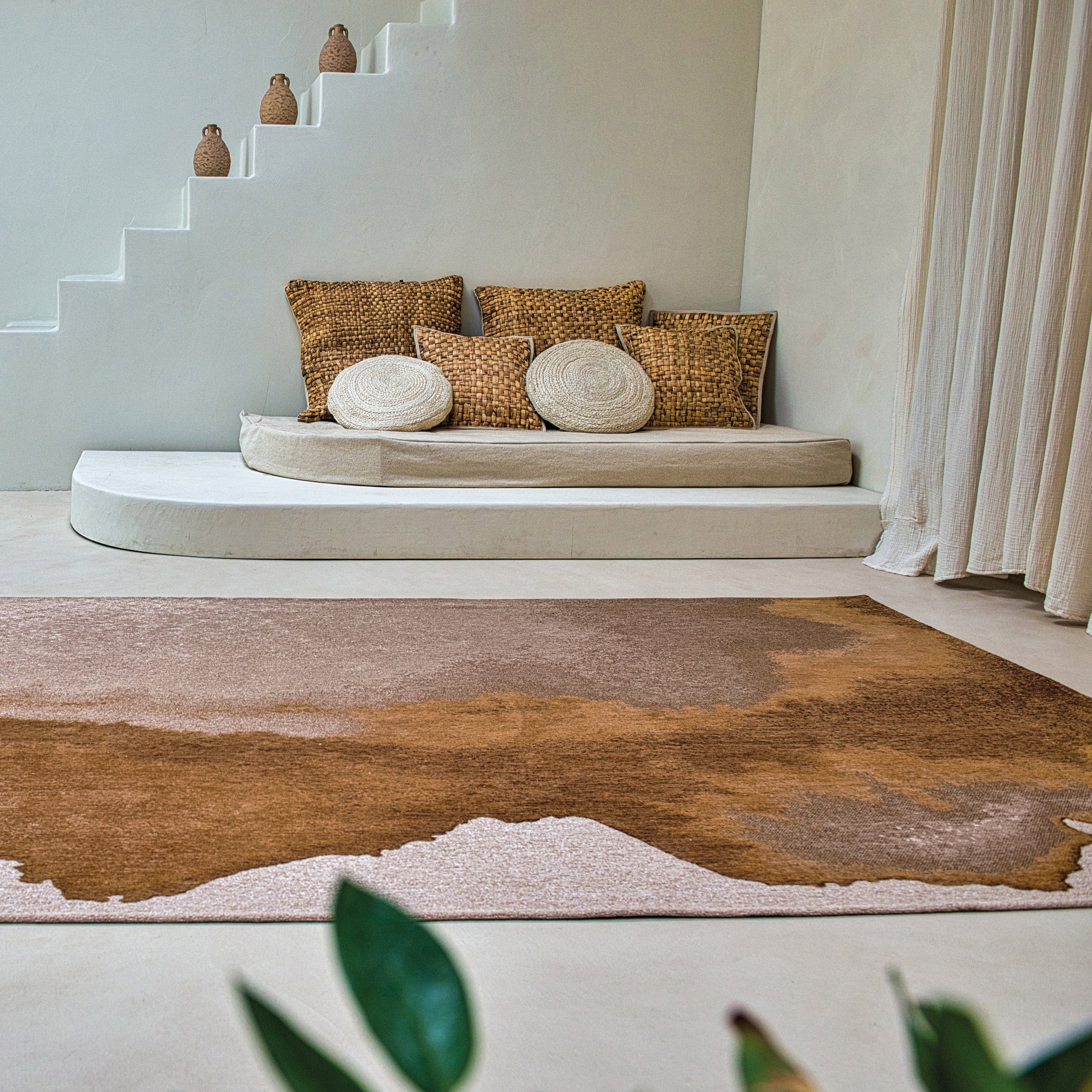 Louis de Poortere Lagoon Vloerkleed 200 x 280 cm - Chestnut Meditation