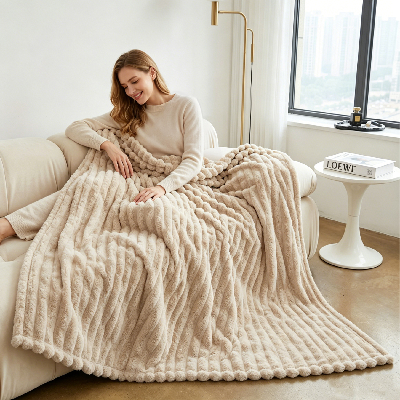 Rabbit Plush Blanket