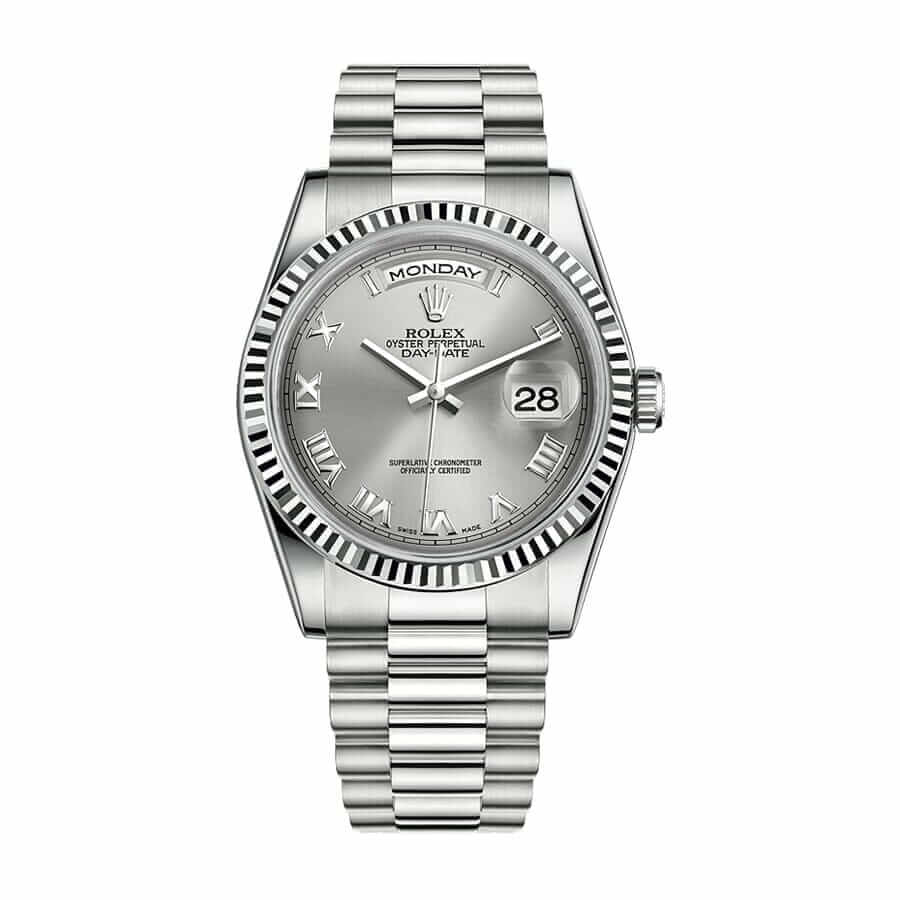 Replica Rolex Day-Date Rose Gold President Green Roman Dial 228235