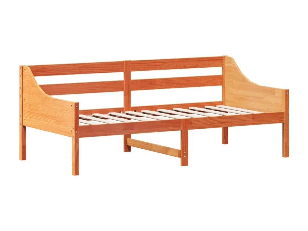 Sofá cama de Jmmhogar maciza de Jmmhogar marrón cera 75x190 cm