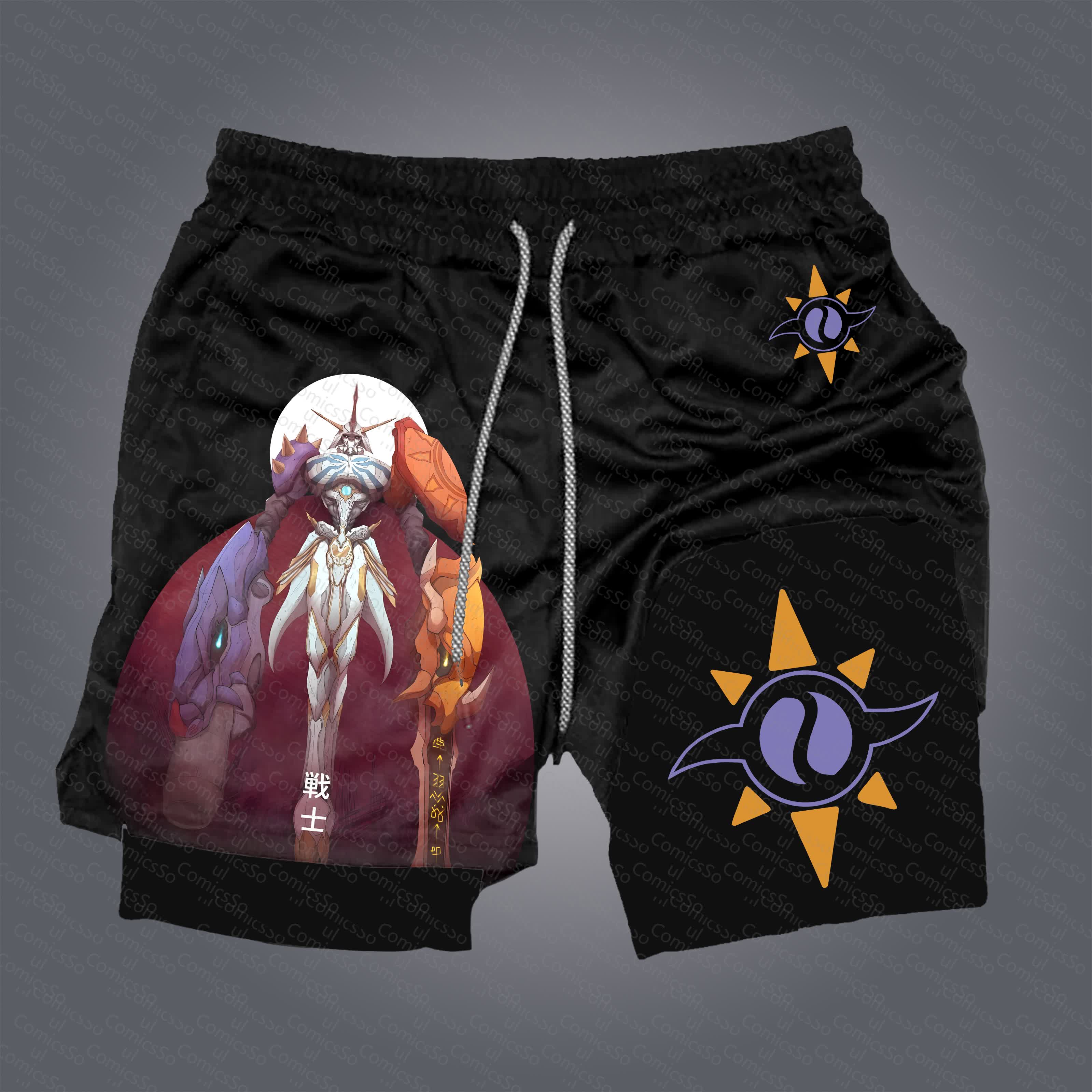 Unisex  “Comicssoul” Casual Anime Streetwear Shorts