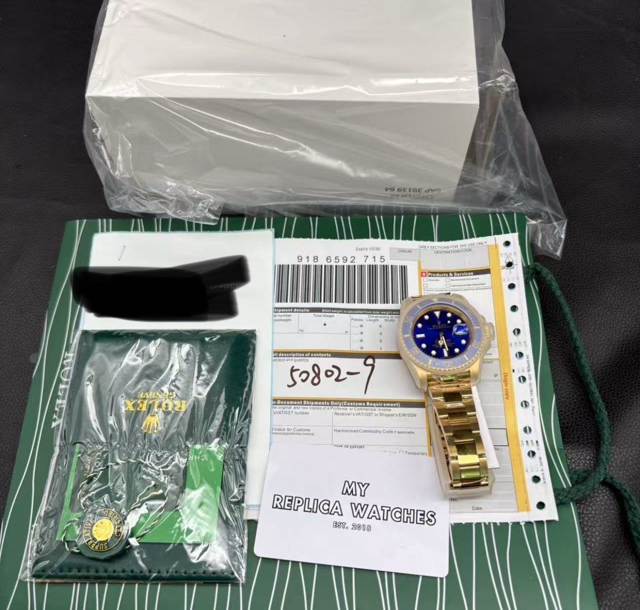 Replica Rolex Submariner – Gold/Blue