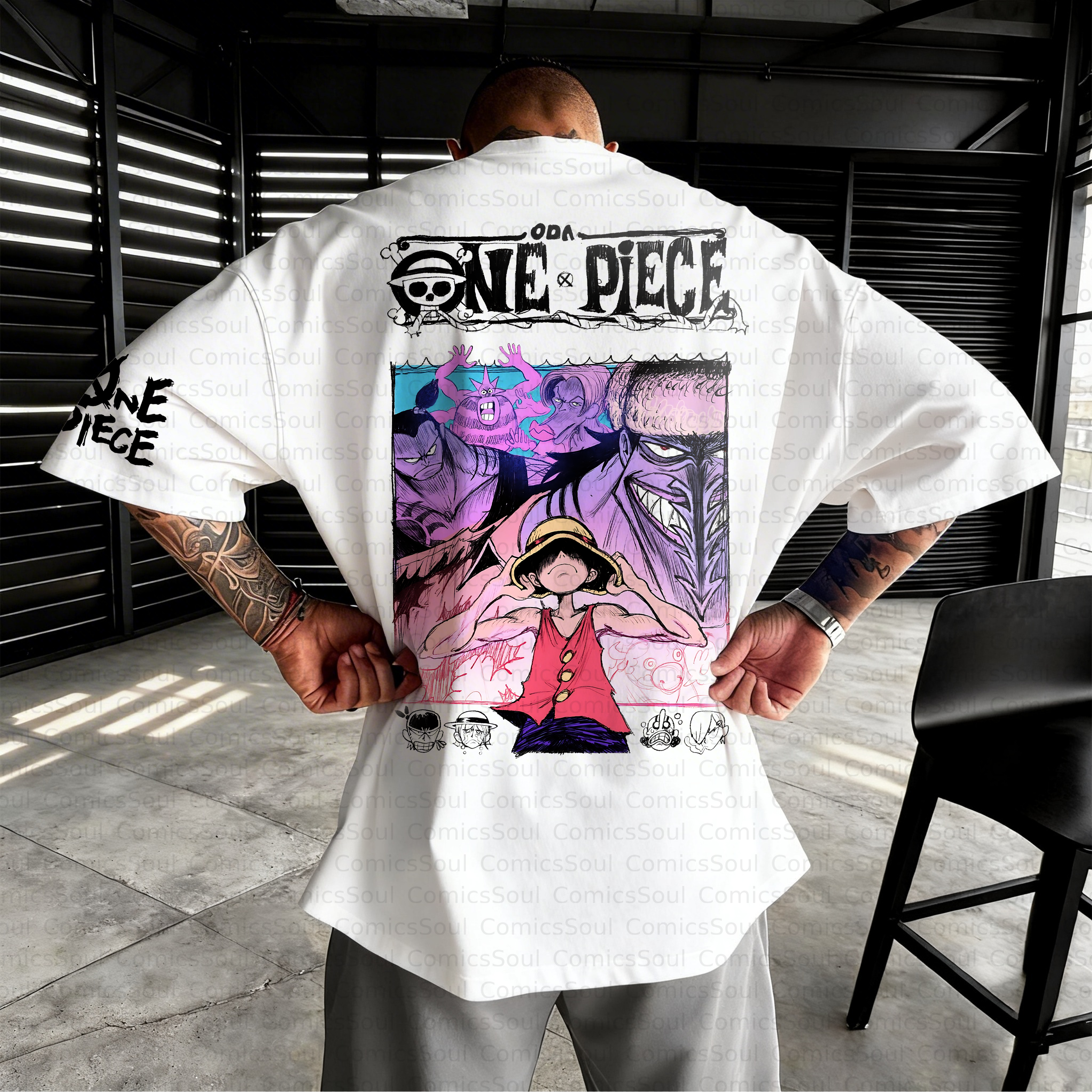 Unisex Anime Inspired Vintage T-Shirt