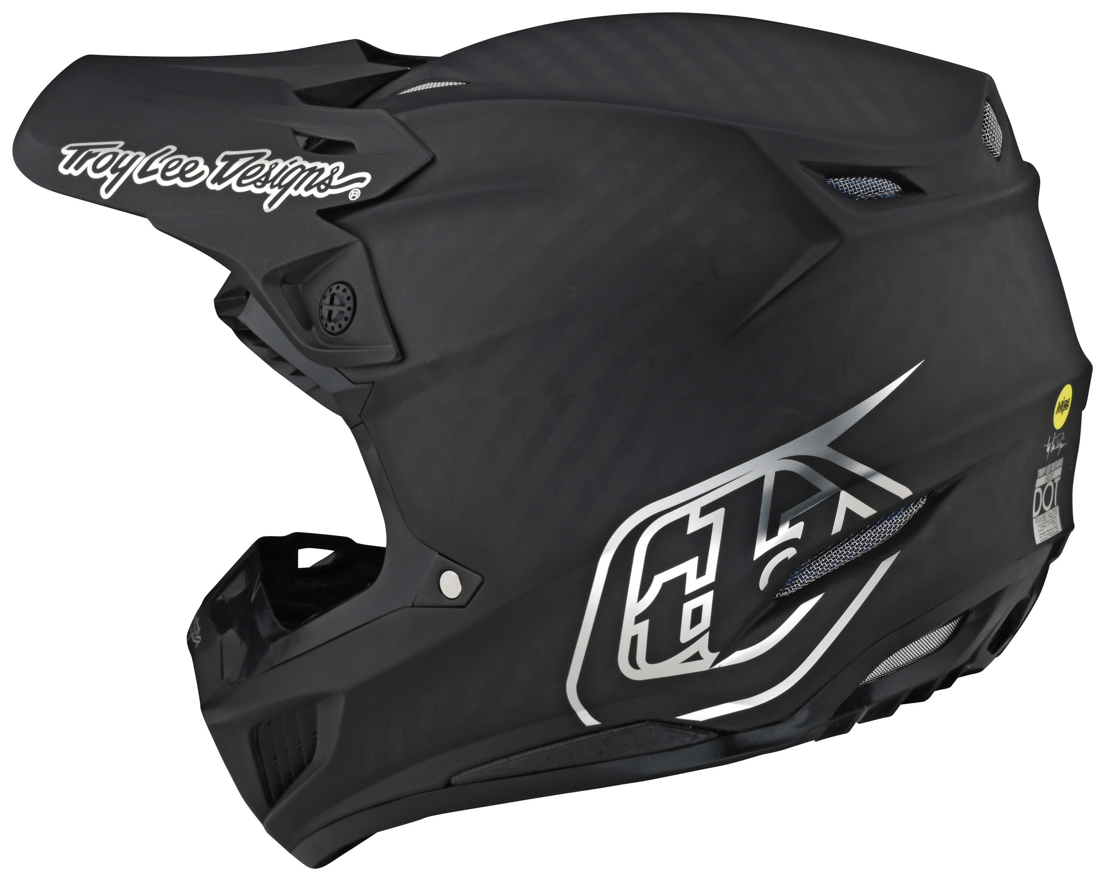 SportsBikeShop Troy Lee SE5 Carbon Stealth Helmet (SM)