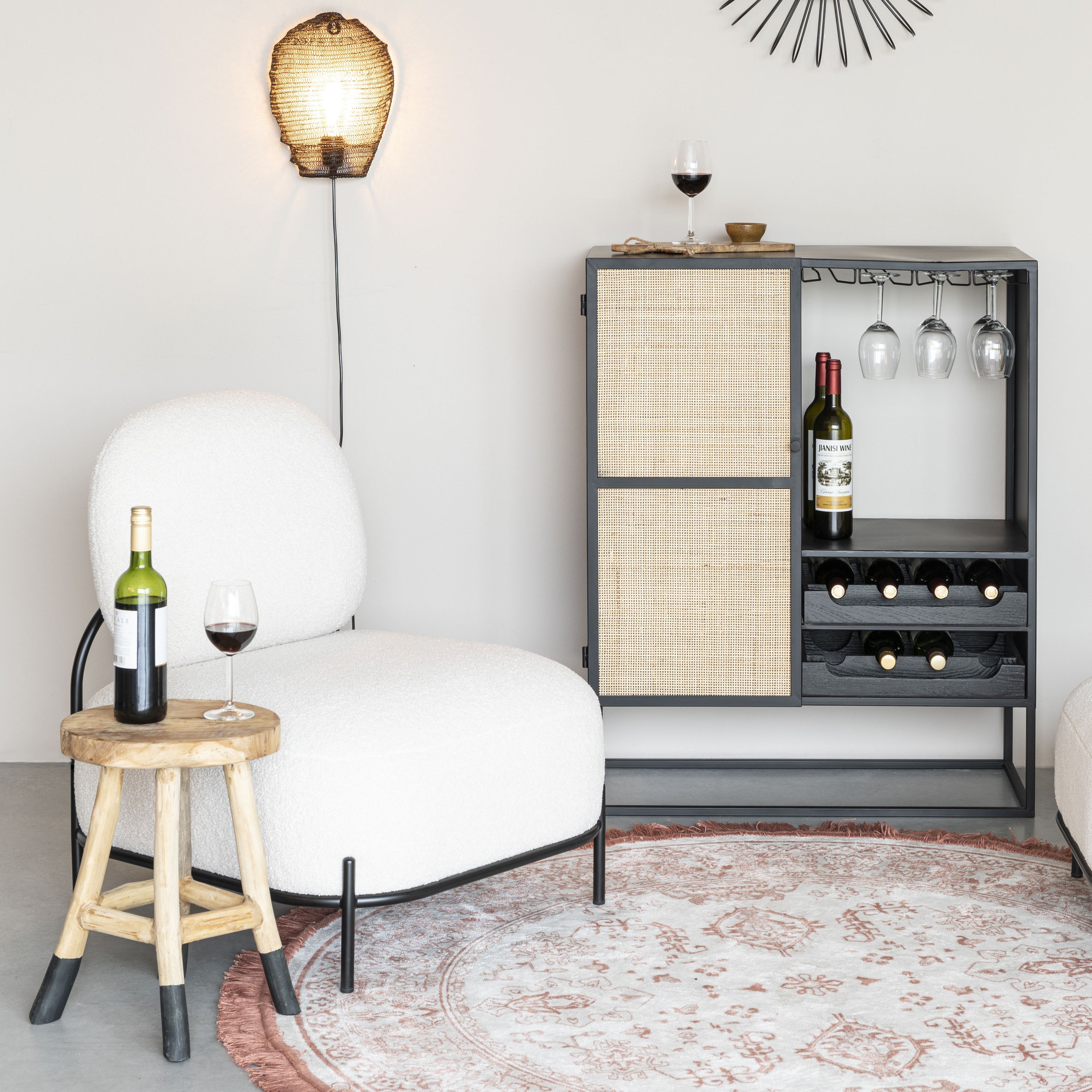 by fonQ Wave Wijnkast - Zwart