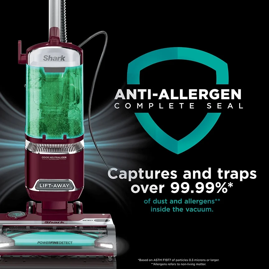 Shark Detect Lift-Away ADV Corded Upright Vacuum with PowerFins Detect, Self-Cleaning Brushroll & Odor Neutralizer Technology, LA492, Burgundy - Image 11