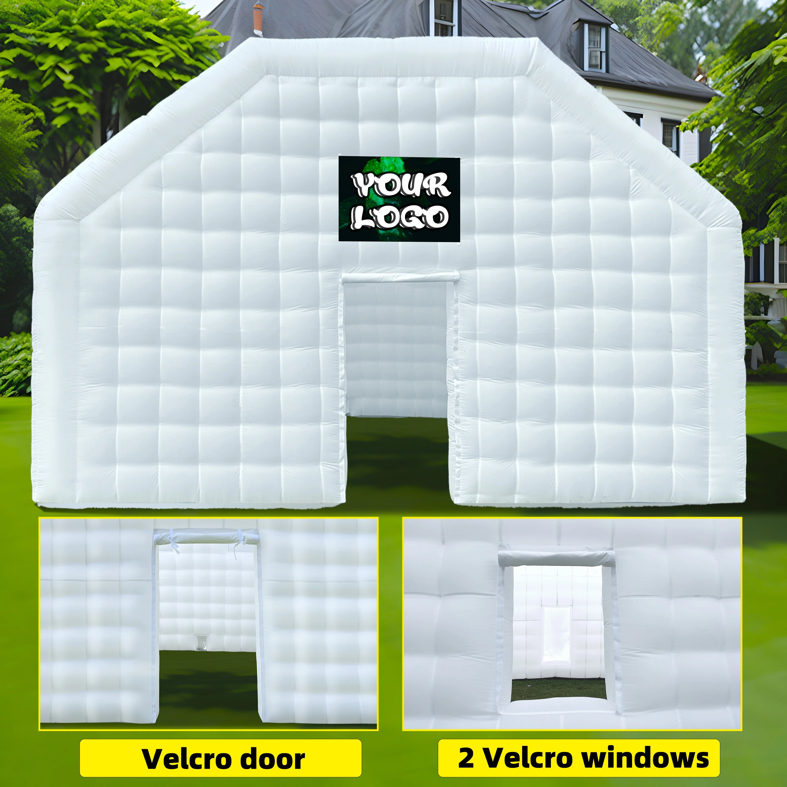 WARSUN 60 Person Large inflatable Party Tent with Disco Cube - Image 17