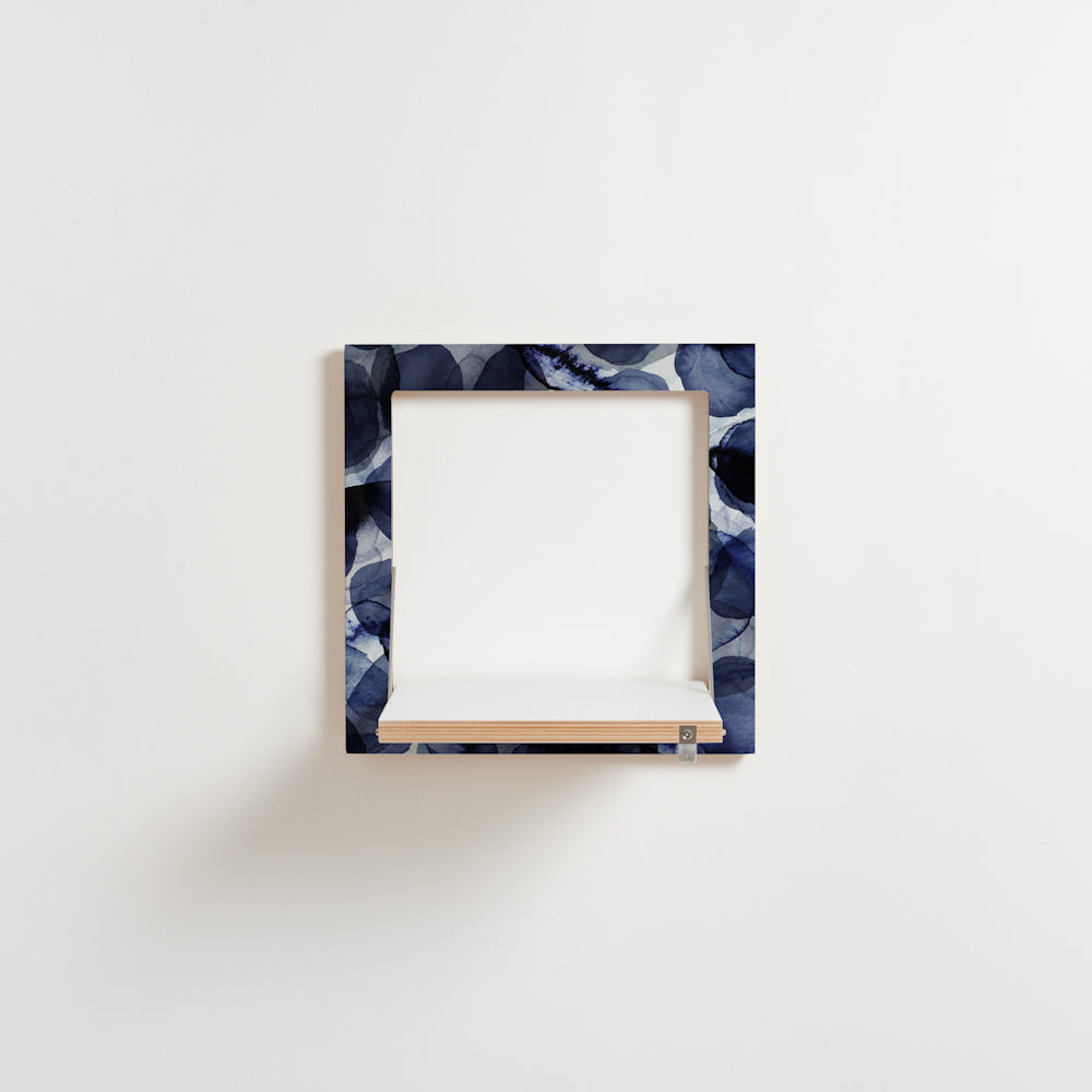 Fläpps plank 40x40-1 Bubbles Indigo door Pattern Studio