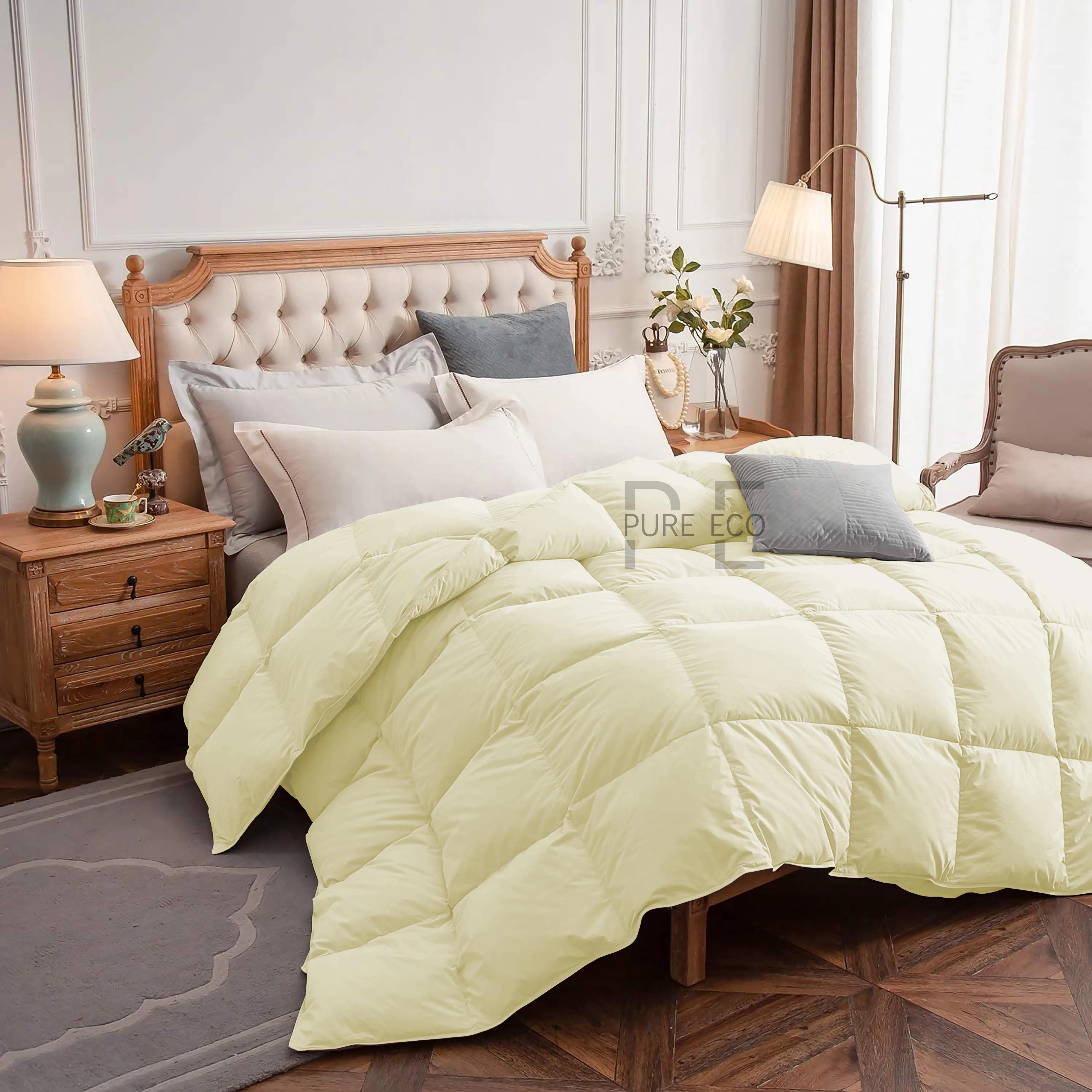 Ayanshi Hotel Bedding Comforter Twin Size, Duvet Insert, Quilted Comforter with Corner Tabs, All Season Lightweight Quilt, Down Alternative Hotel Comforter Twin Size 68X90 Baby Pink - Image 66