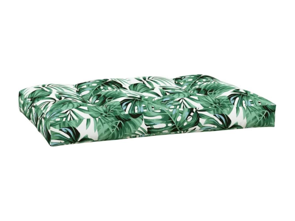 Cojín de asiento de jardín de tela verde 120x80x12 cm