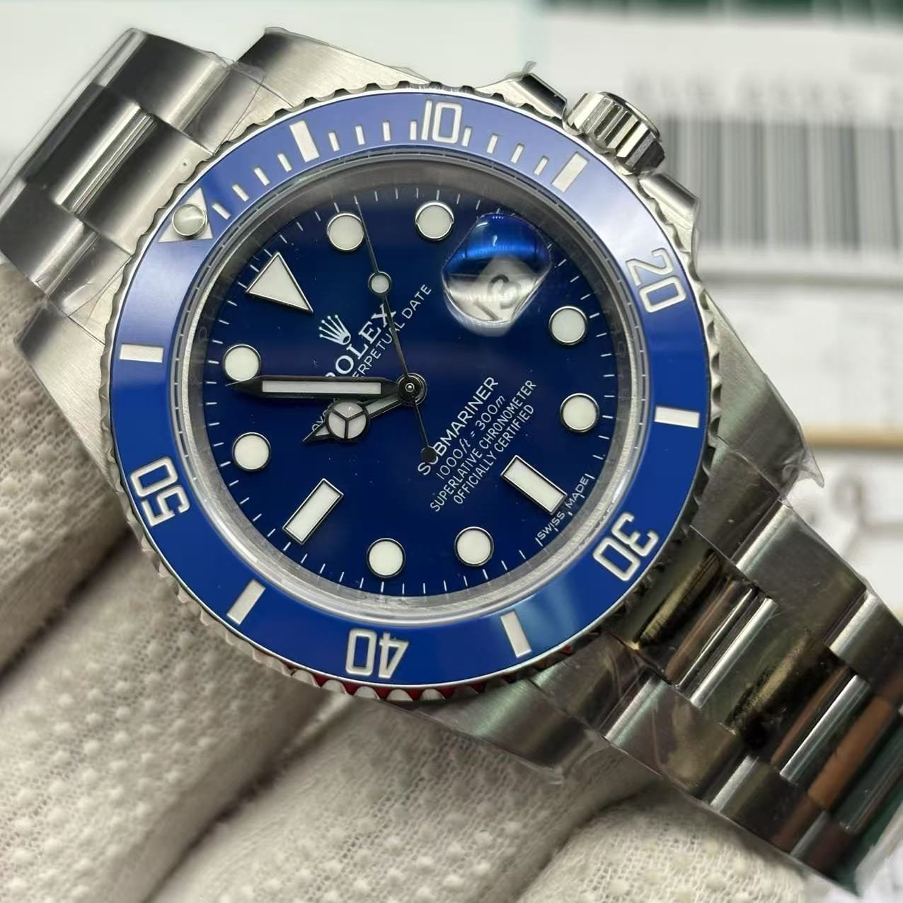 Rolex Submariner Blue Dial Swiss Clone Replica