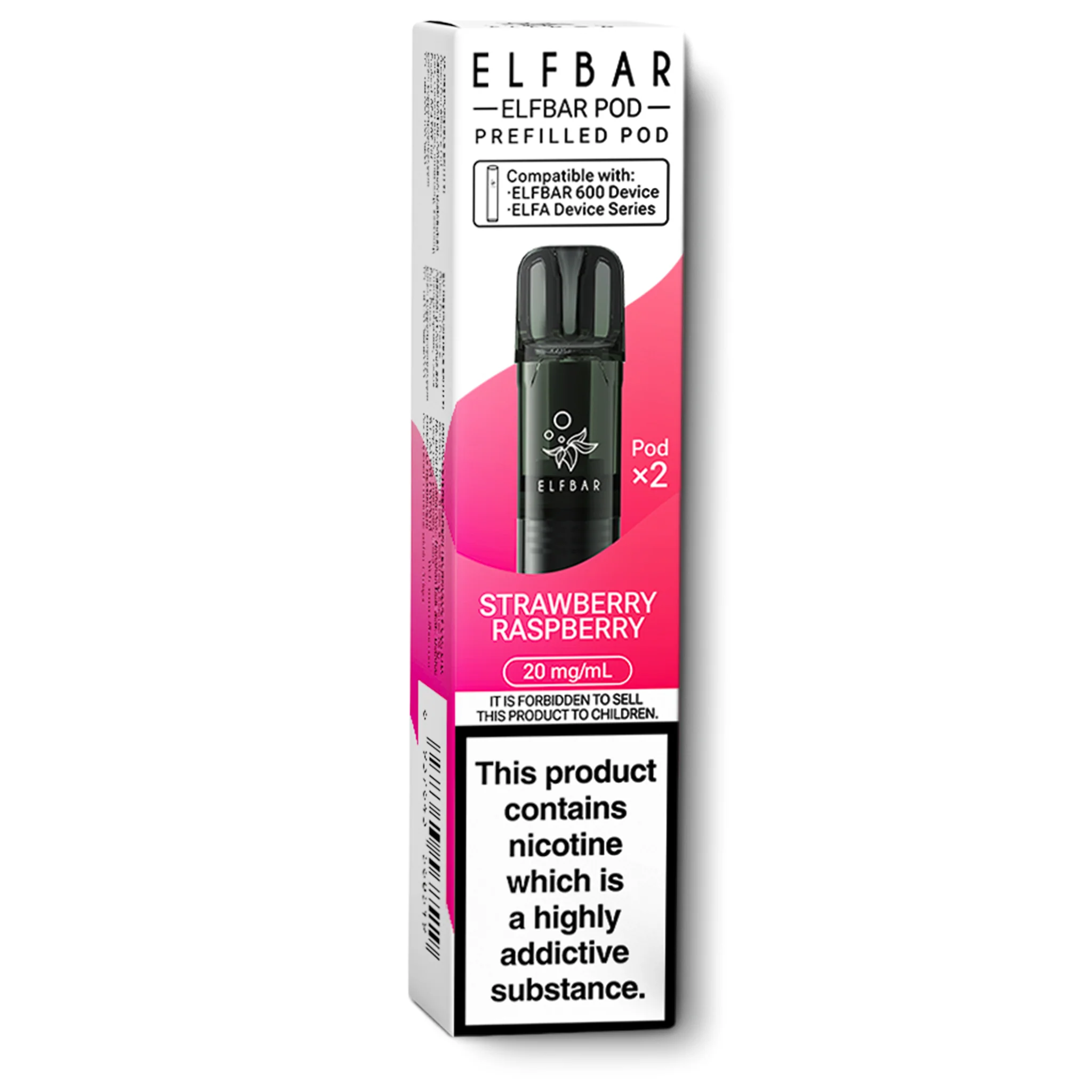 elfbars 600 Elfbar 600 - Strawberry Energy - 600 Züge/Nikotin 20 mg - E-Zigarette main image 1
