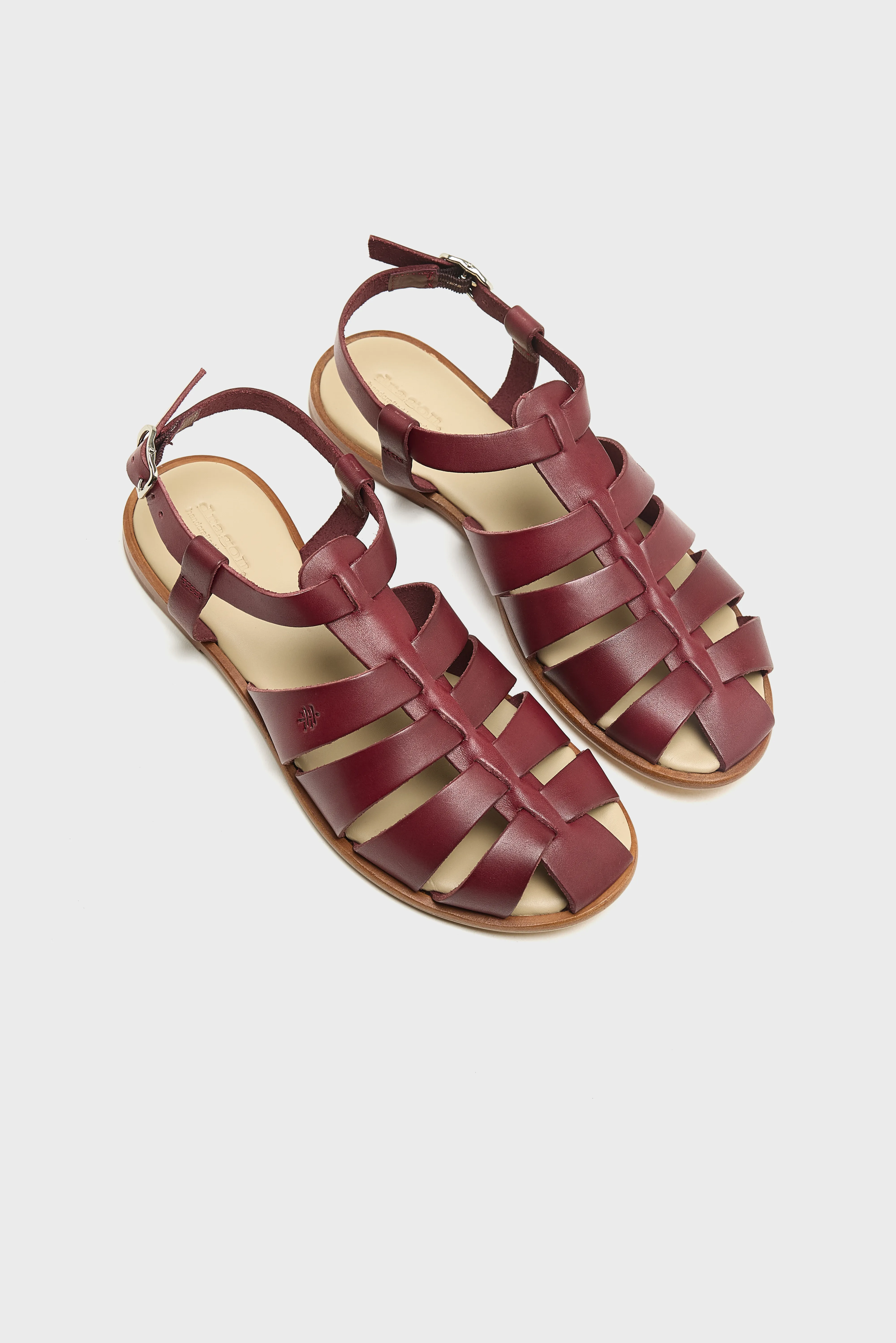 Bellerose Pescador Leather Sandals  (261 / W / BORDEAUX)
