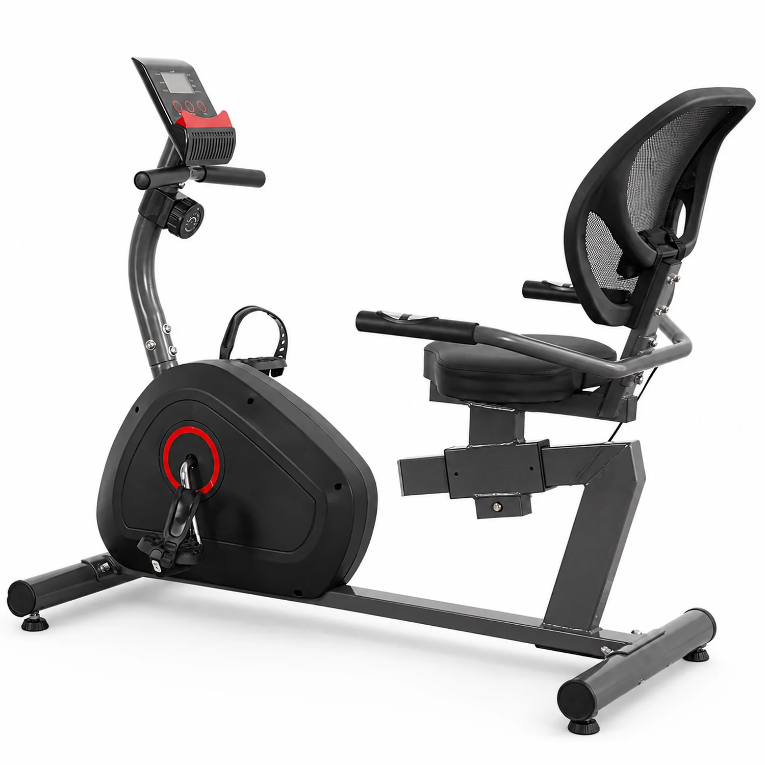 Recumbent Exercise Bike with 8-Level Magnetic Resistance