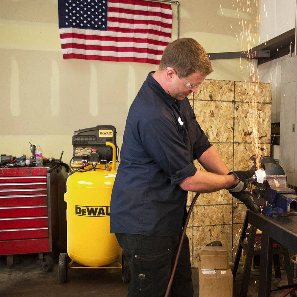 DeWalt Portable 30 Gallon Oil Free Electric Motor Vertical Air Compressor Tank - Image 6