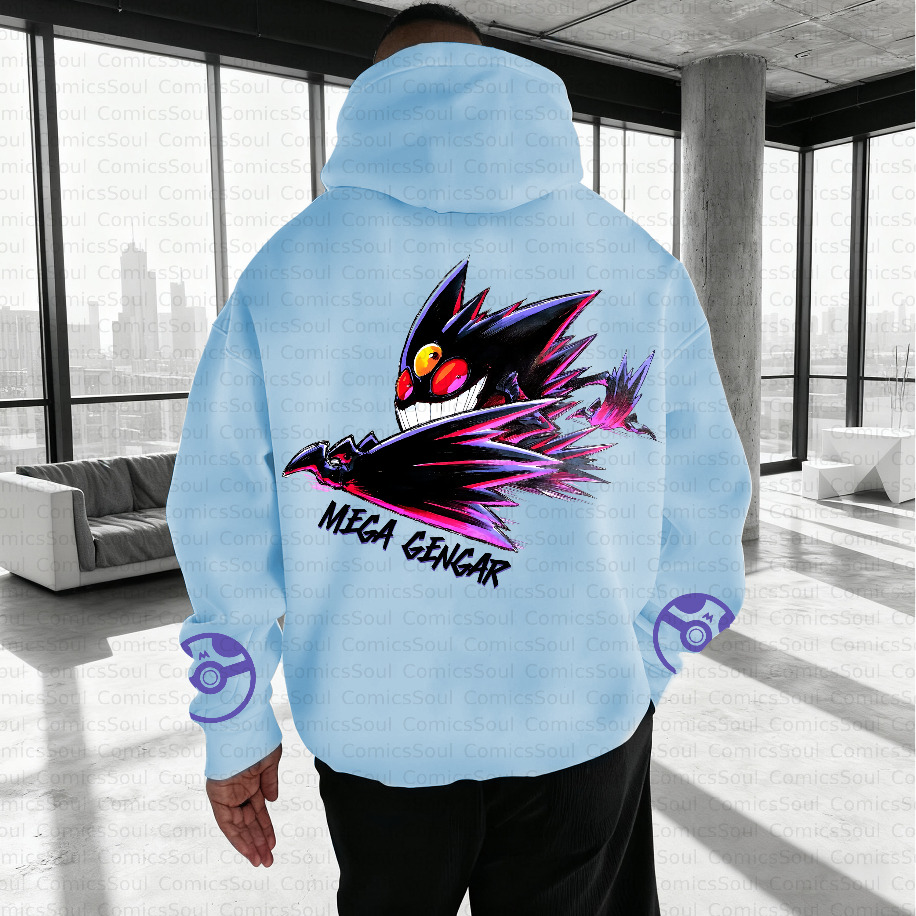 Unisex Anime Inspired Vintage Plush Hoodie