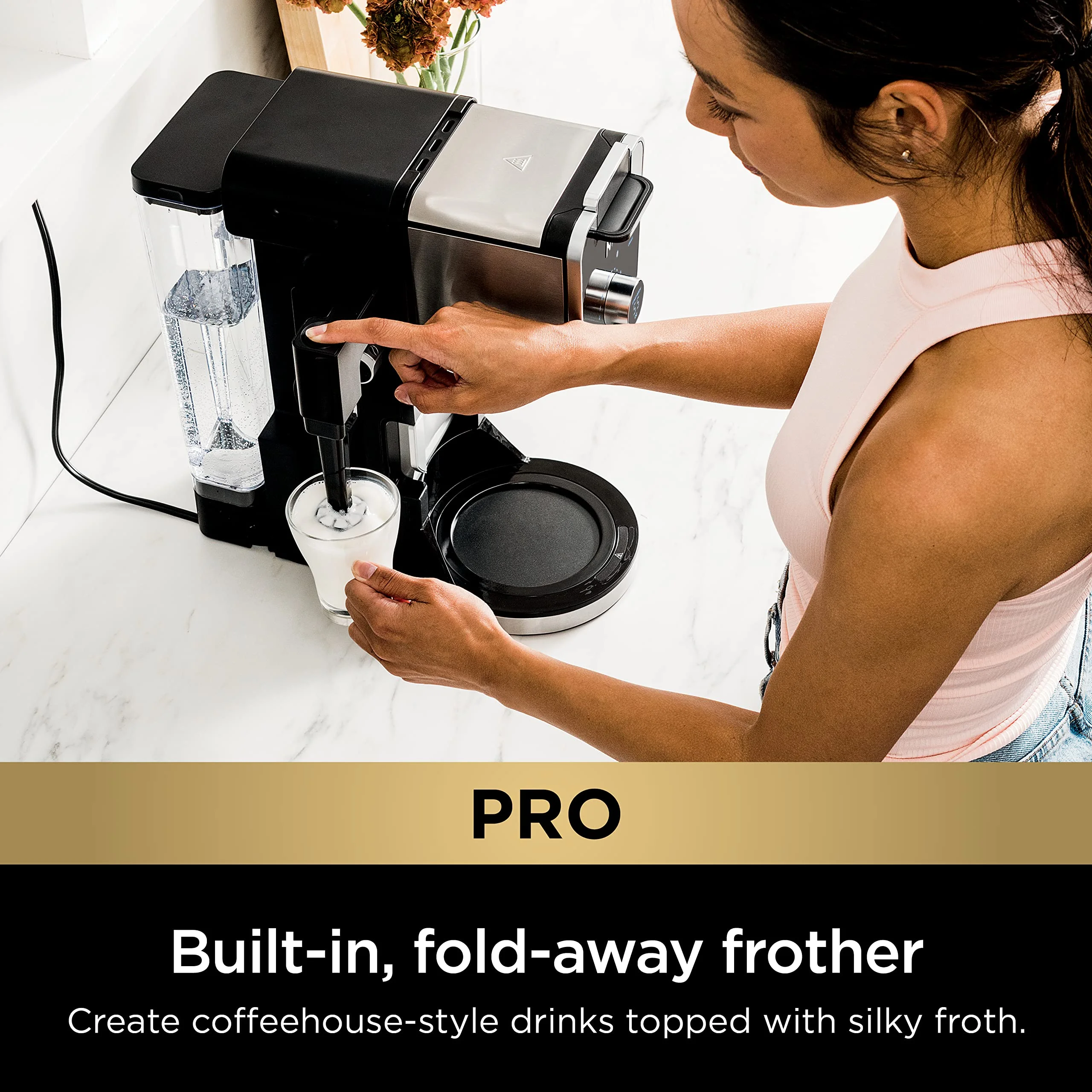 Ninja Drip Coffee Maker With K Cup Combo, DualBrew Pro Specialty Coffee System, Coffee Machine Compatible with K-Cup Pods, 12 Cup Single Serve Coffee Makers with Paper Filter, CFP301 Frother? F - Image 11