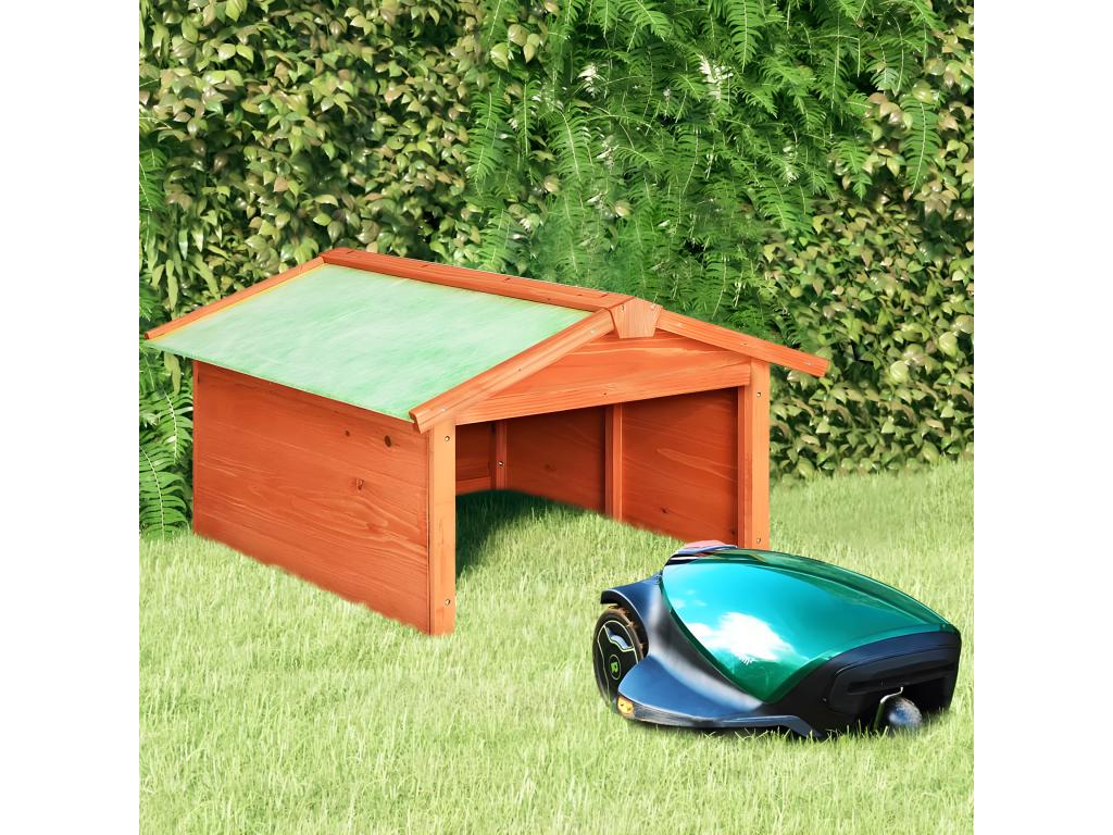 Xclusive  de cortacésped robótico madera maciza Decoratodo 72x87x50 cm