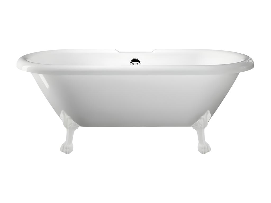Bañera con patas CHELSEA 154 cm patas LEÓN BLANCAS