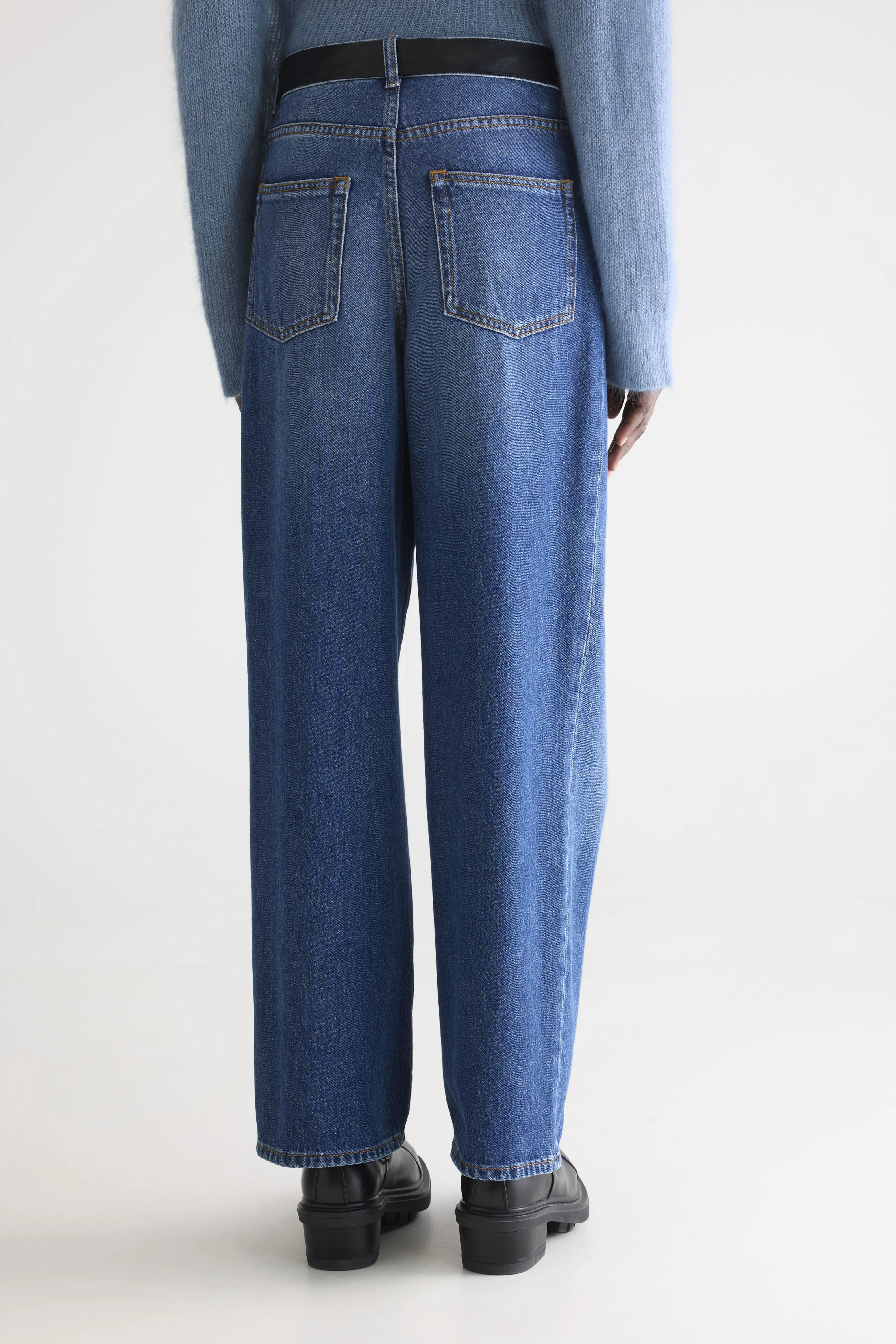 Bellerose Denim N. 61 - Wide blue jeans (242 / W / STONE WASH)