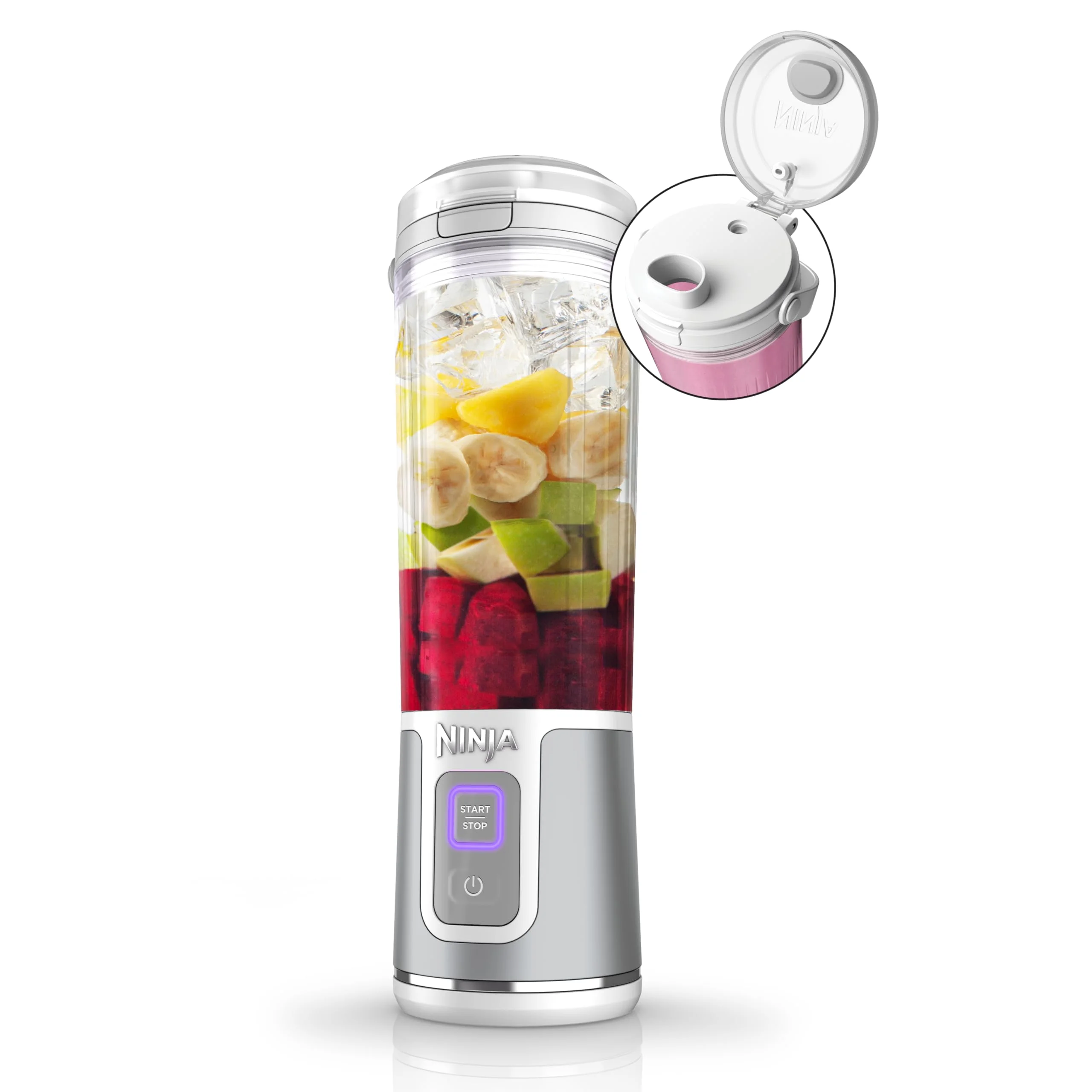 Ninja Blast Portable Blender, Cordless, 18oz. Vessel, Personal Blender for Shakes & Smoothies, BPA Free, Leakproof Lid & Sip Spout, USB-C Rechargeable, Dishwasher Safe Parts, Metallic Purple, - Image 111