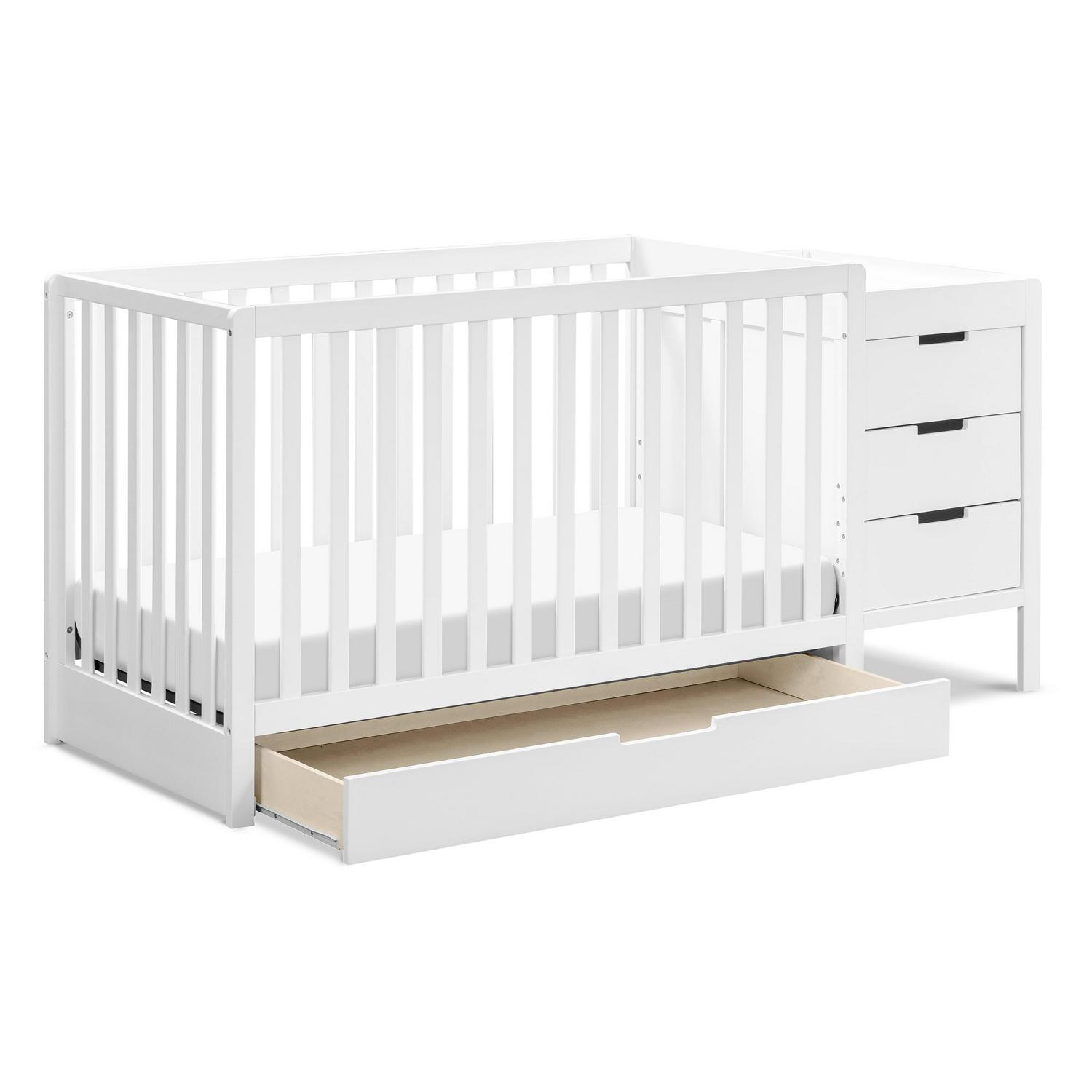 Carter-s by DaVinci Colby 4-in-1 Convertible Crib & Changer Combo in White - Image 3