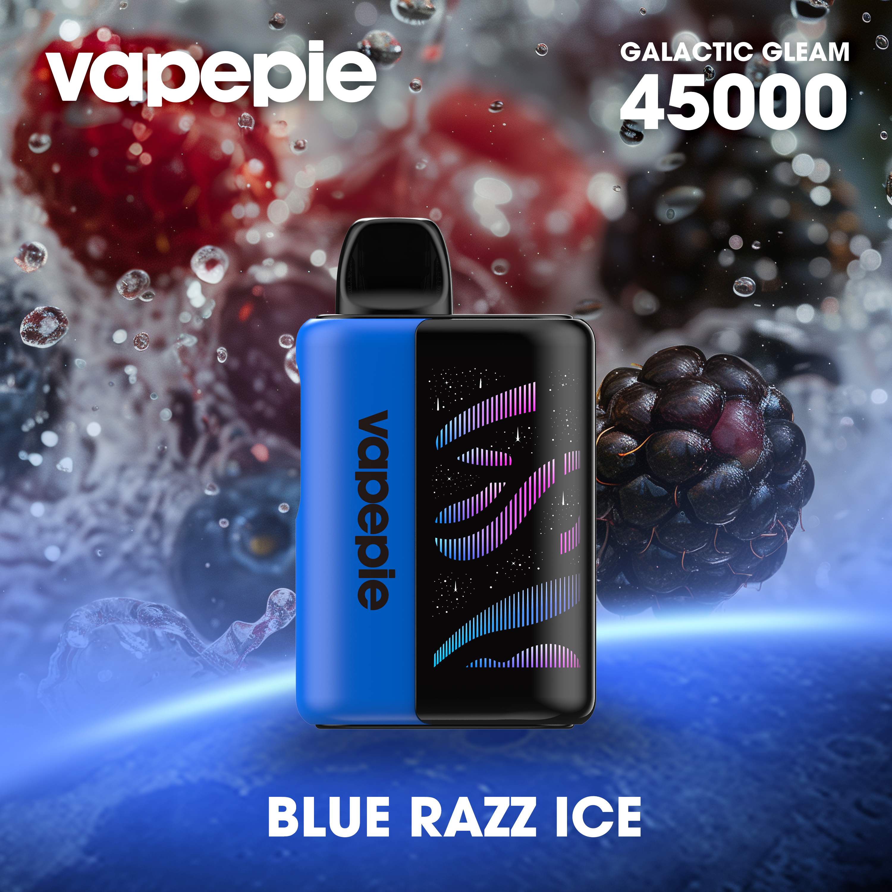 VAPEPIE Galaxy Shine 45000 PUFFS & Blaubeere-Eis