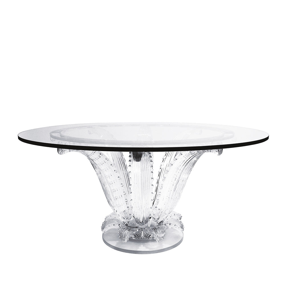 TABLE CACTUS RONDE - CRISTAL INCOLORE