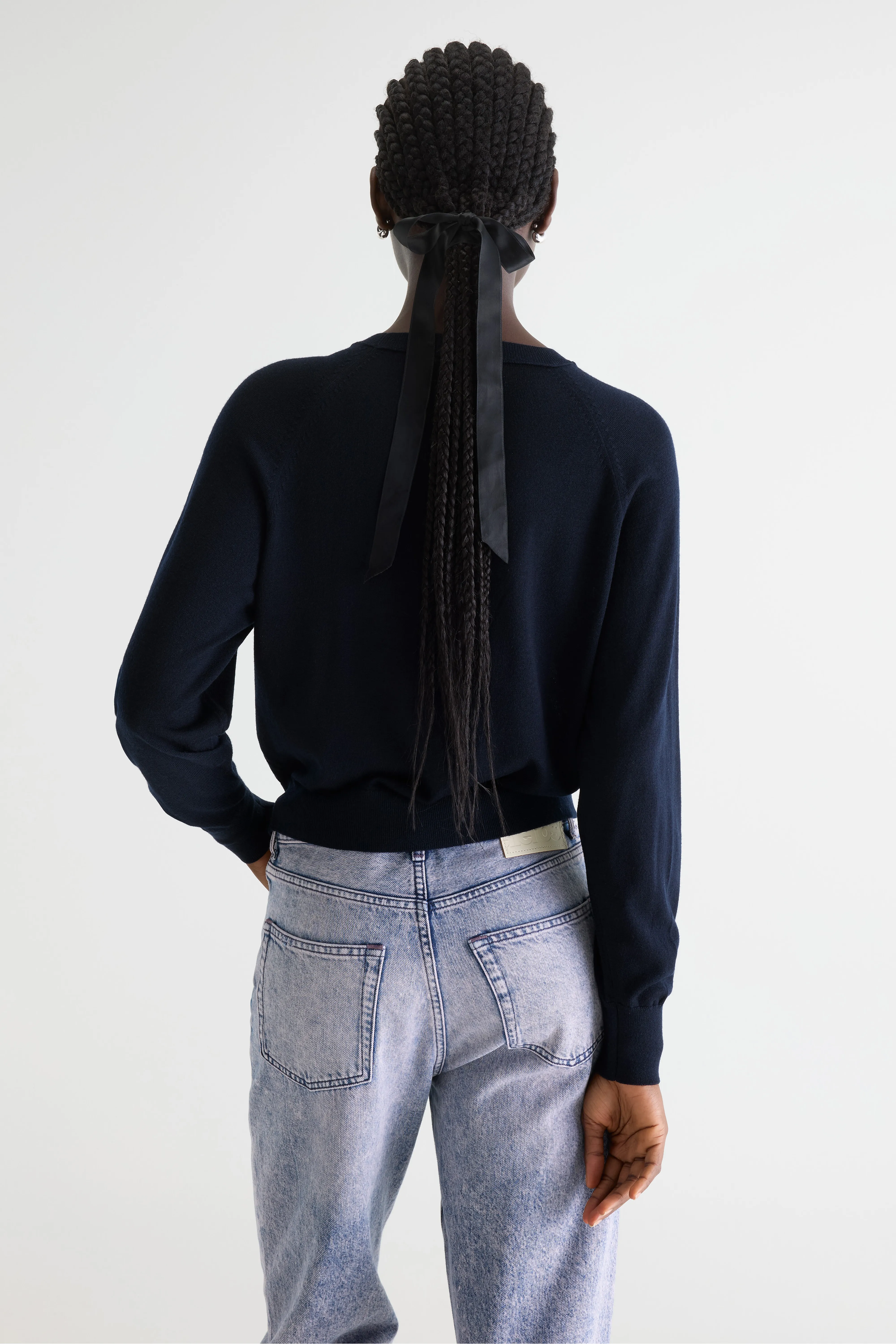 Bellerose Delen classic crewneck navy sweater (252 / W / NAVY)