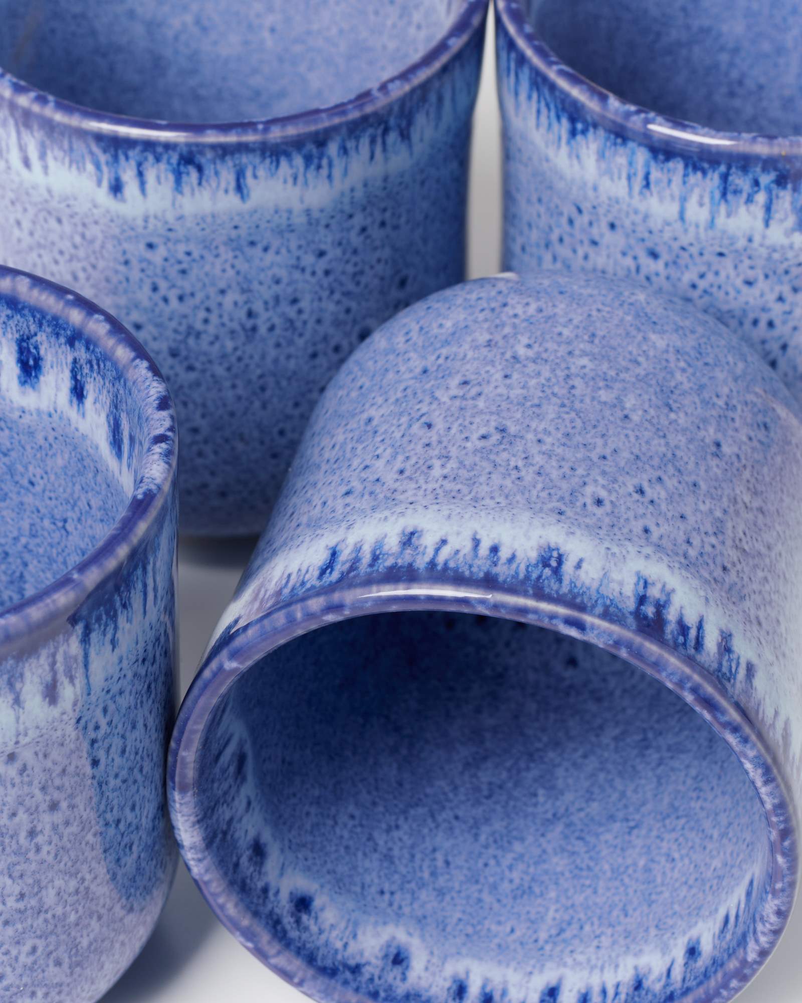 Copa Alto Becher klein gesprenkelt dunkelblau