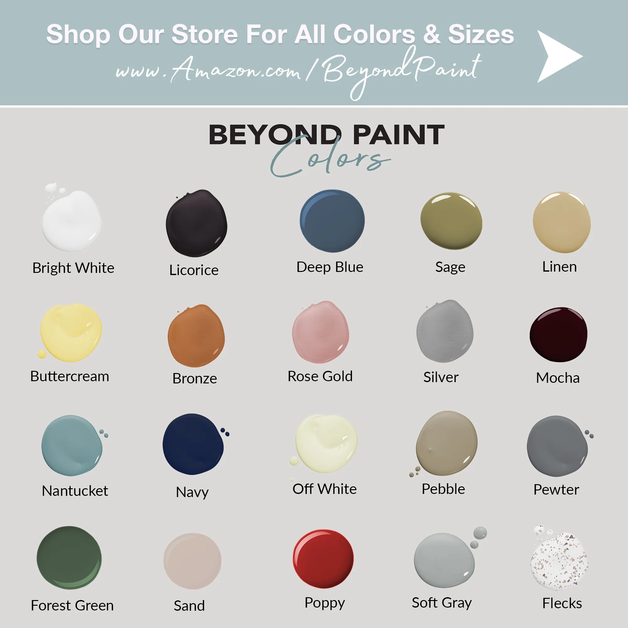Beyond Paint Countertop Makeover Kit with Paint, Sealer, Flecks and Tools for Countertops, Nantucket - Image 3