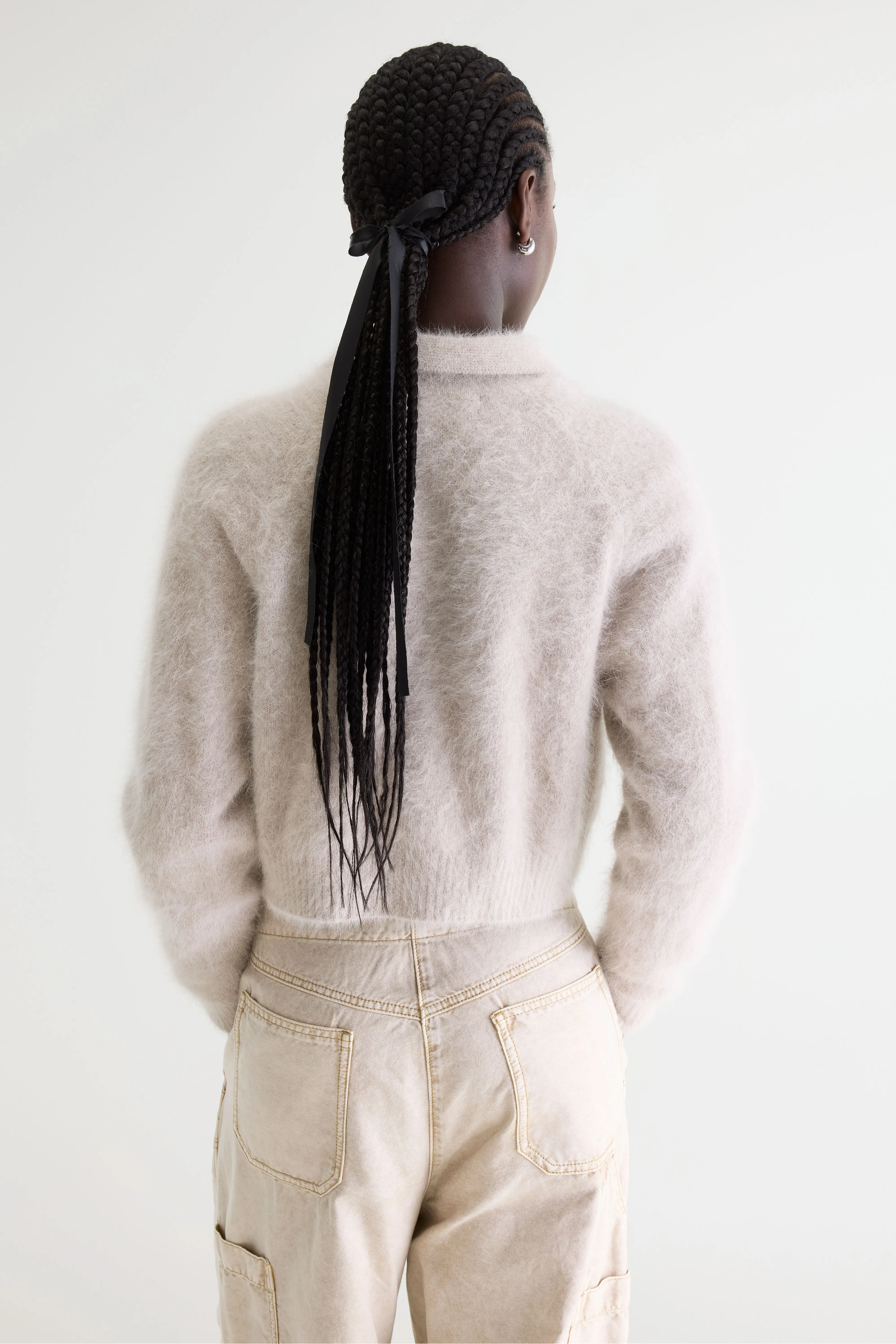 Bellerose Datco angora-blend cardigan (261 / W / LIGHT GREY)